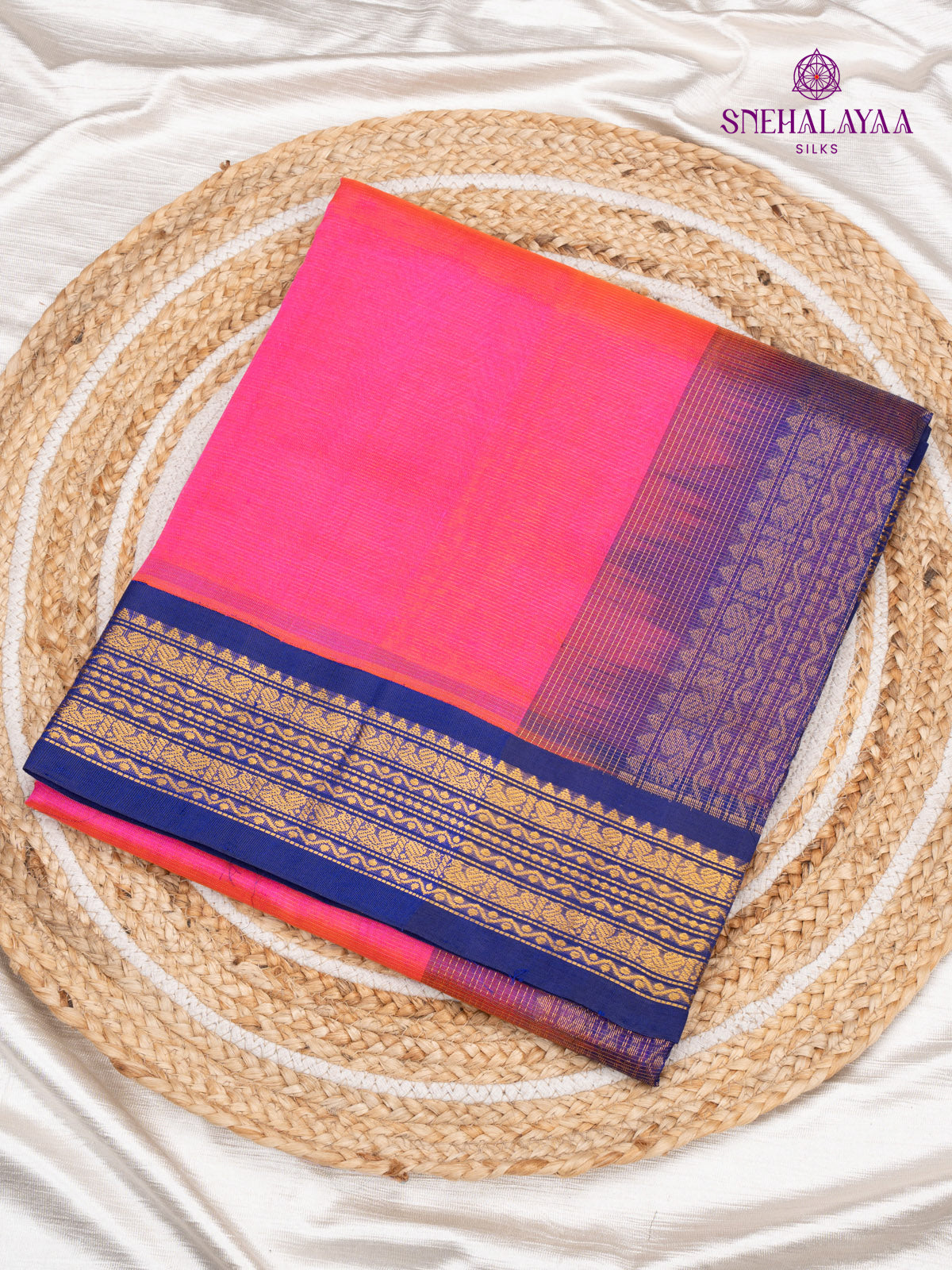 Rani Pink Kanchi Silk Cotton Saree