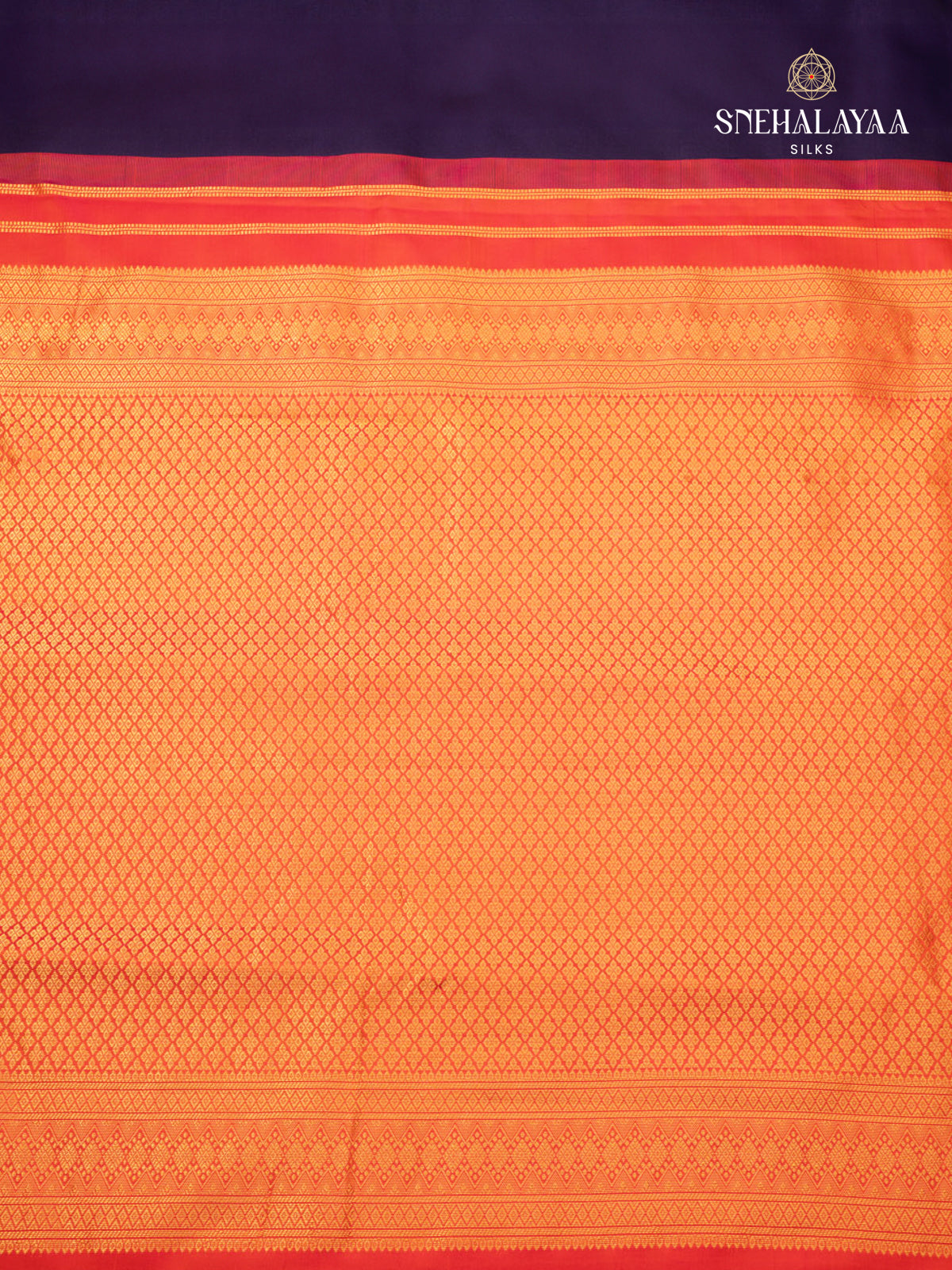 Navy Blue Kanjivaram Silk Saree