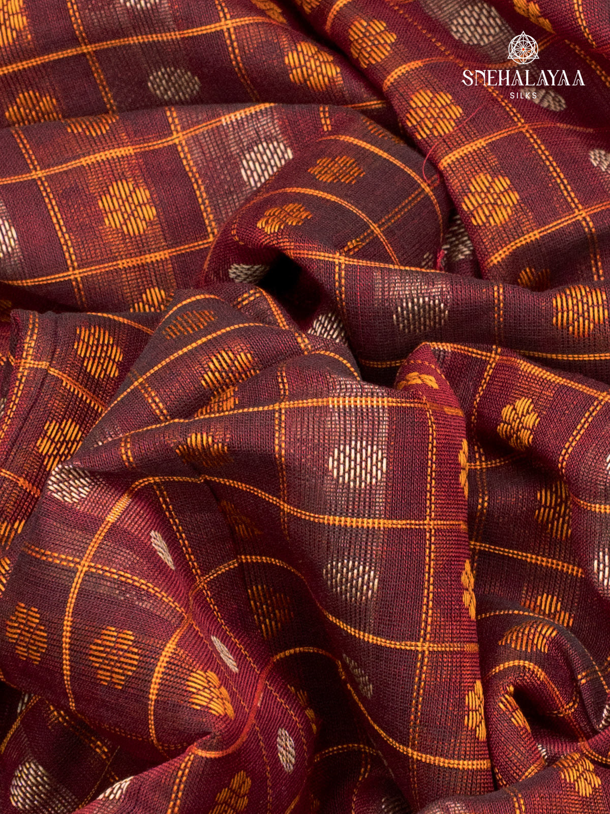 Brown Pure Kanchi Cotton Saree