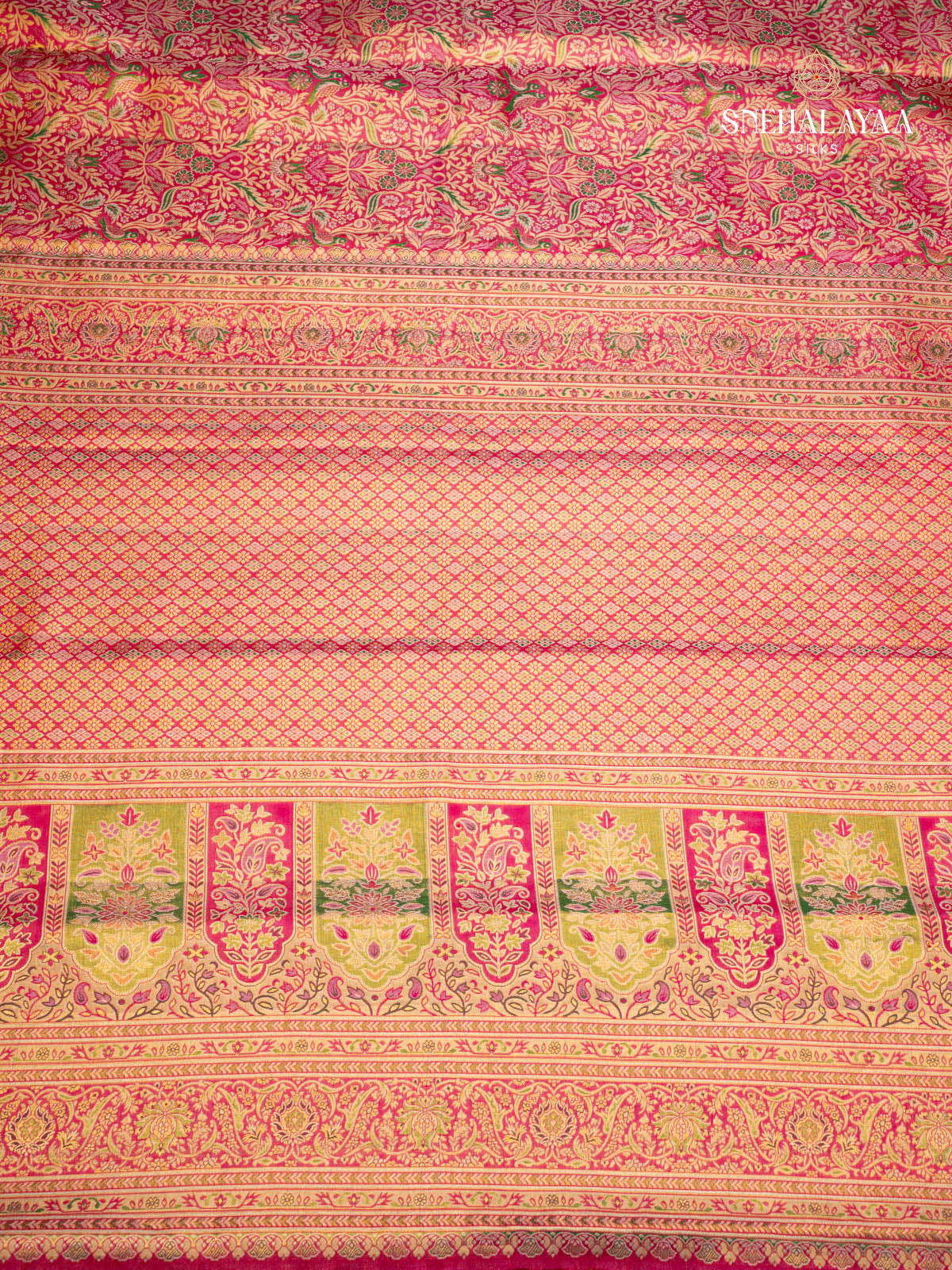 Pink Kanjivaram Silk Saree