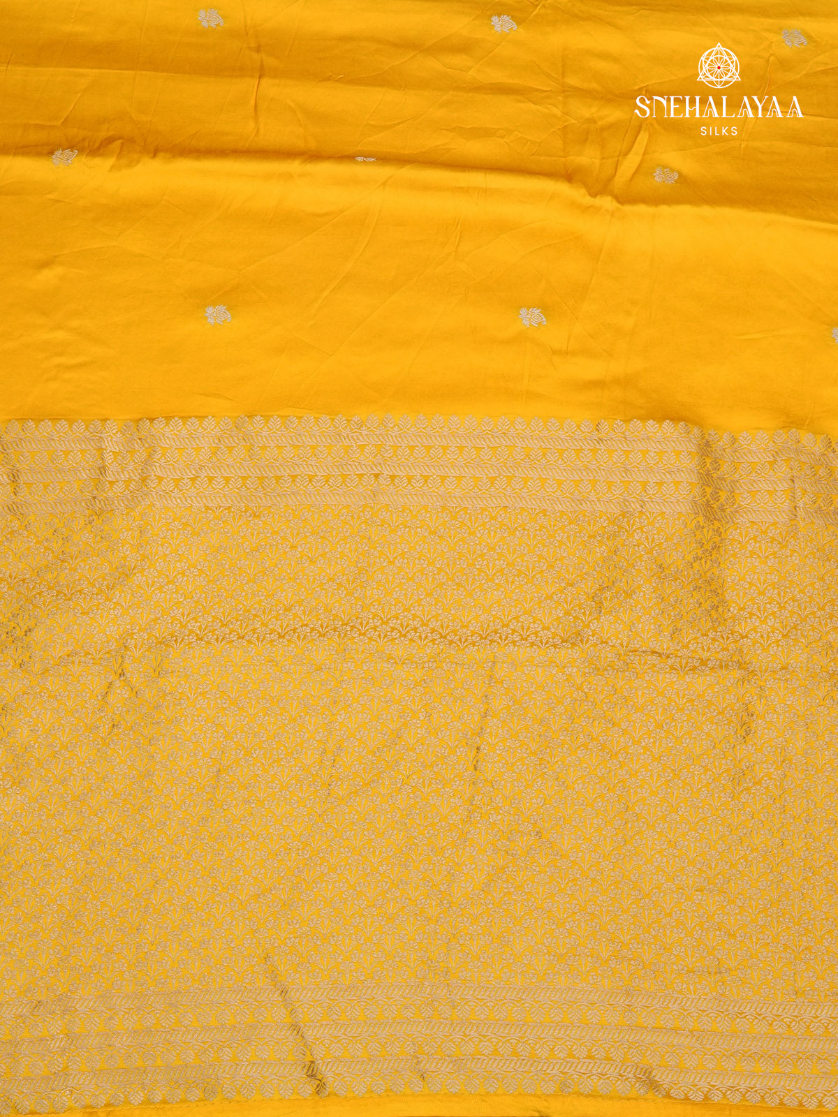 Yellow Banaras Silk Saree