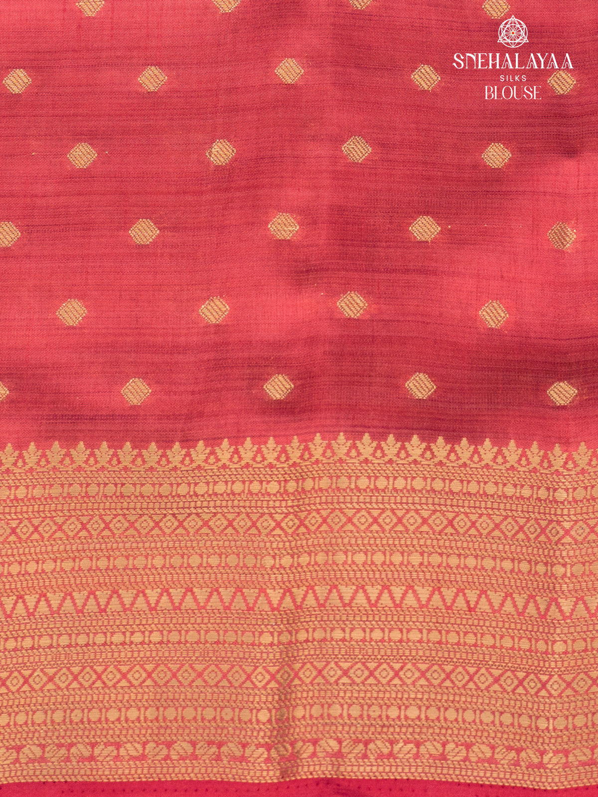 Rani Pink Raw Silk Saree