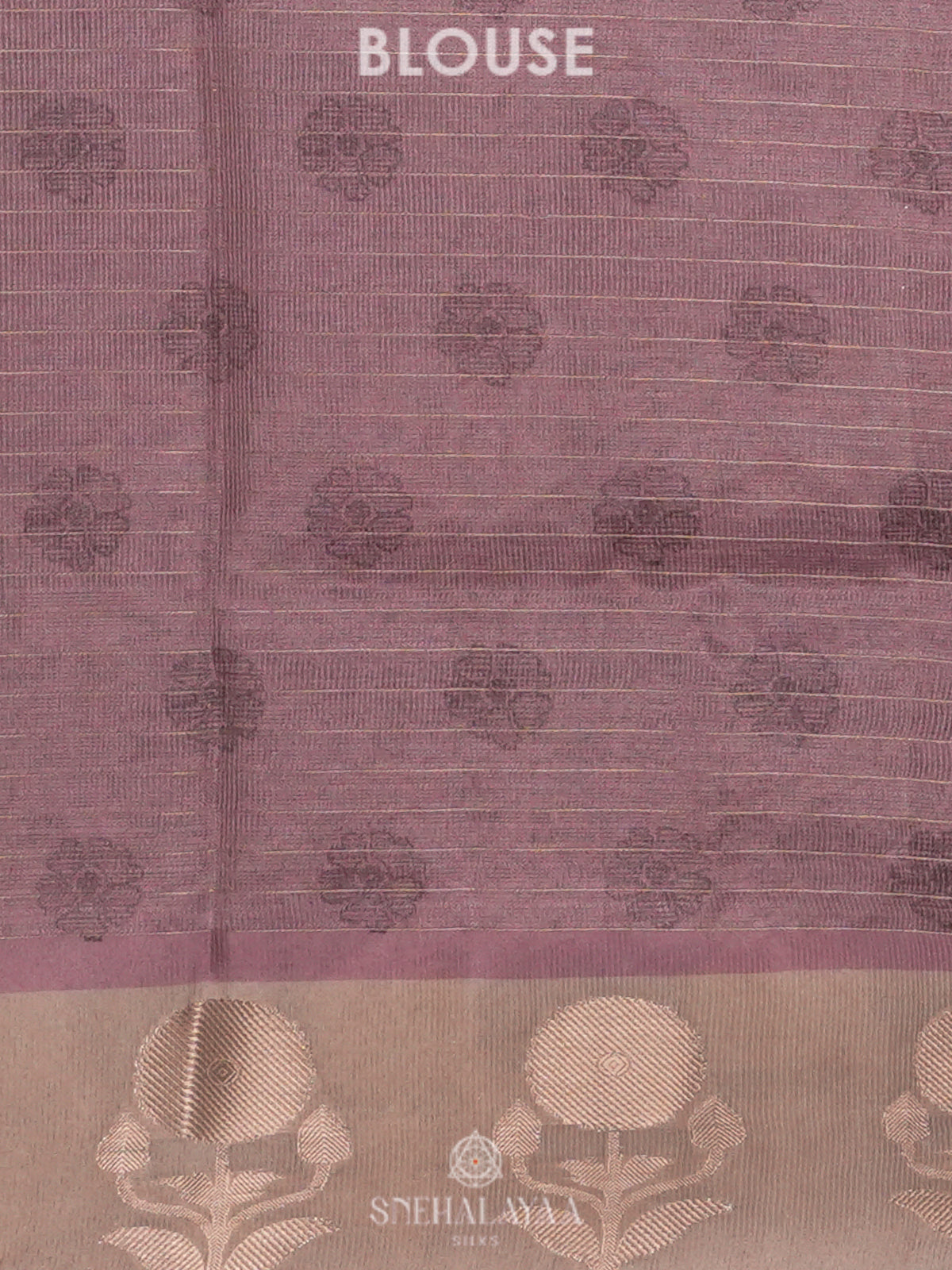 Pale Pink Linen Tussar Saree