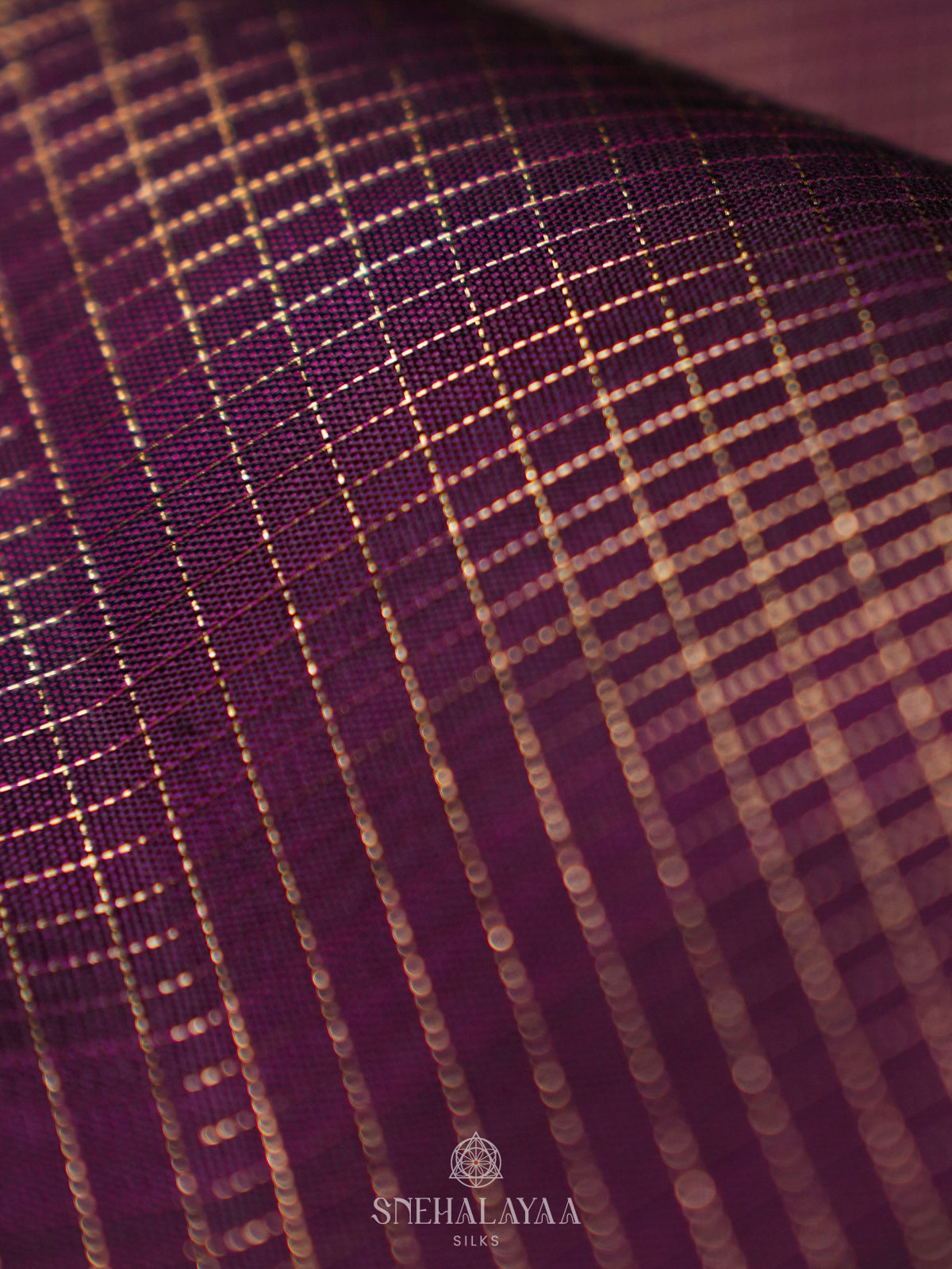 Violet Kanjivaram Silk Saree