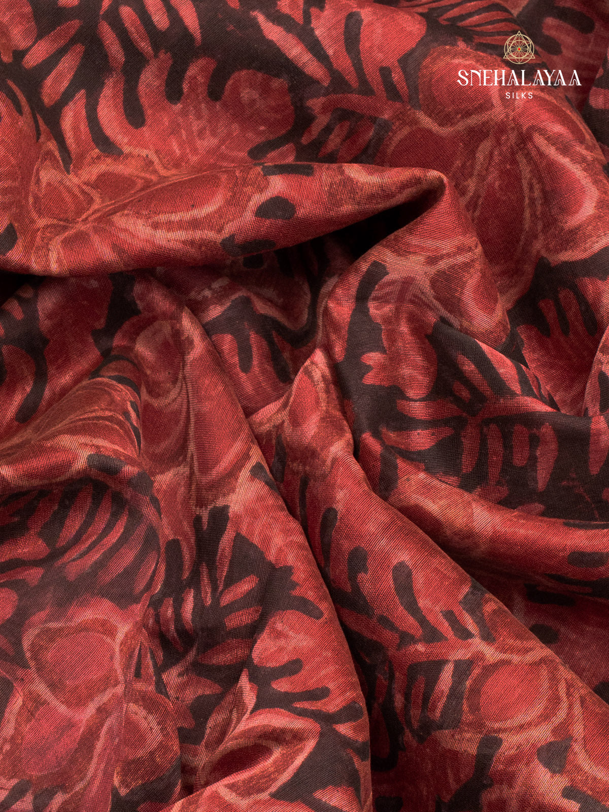 Maroon Chanderi Saree