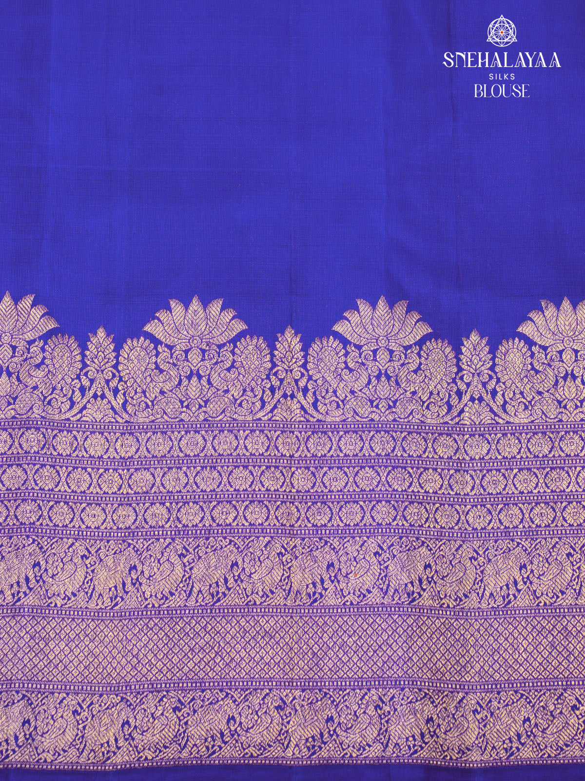 Navy Blue Kanjivaram Silk Saree