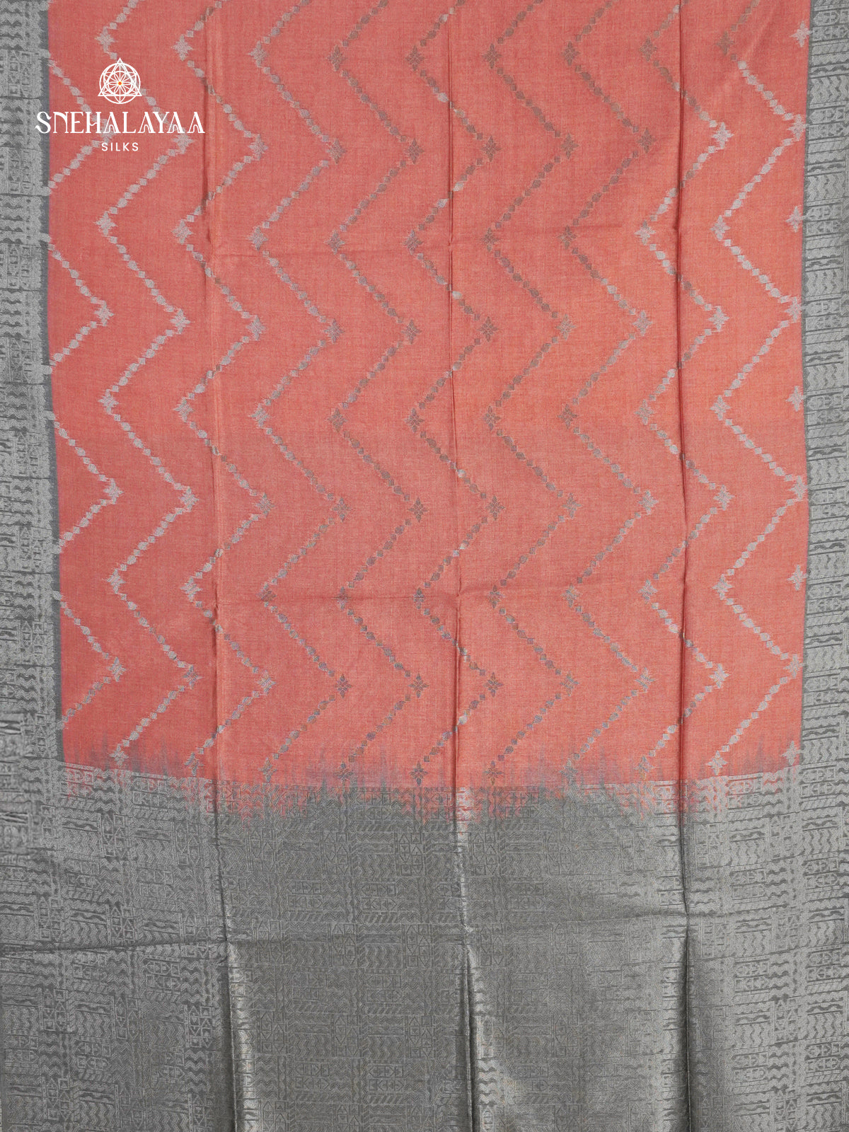 Pale Pink Jute Saree