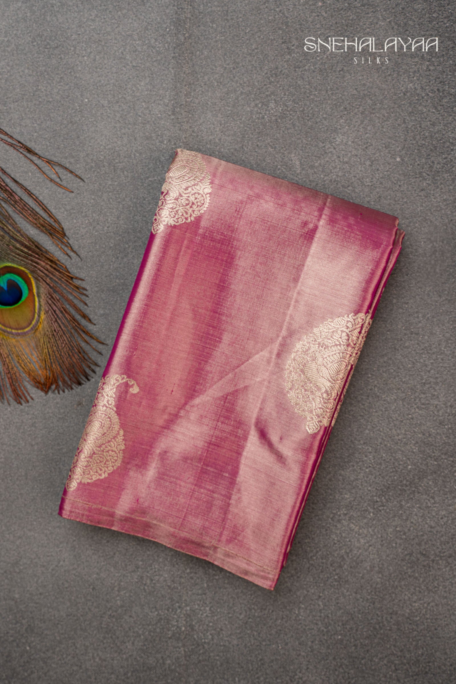 Magenta Pink Kancheevaram Tissue Silk Saree