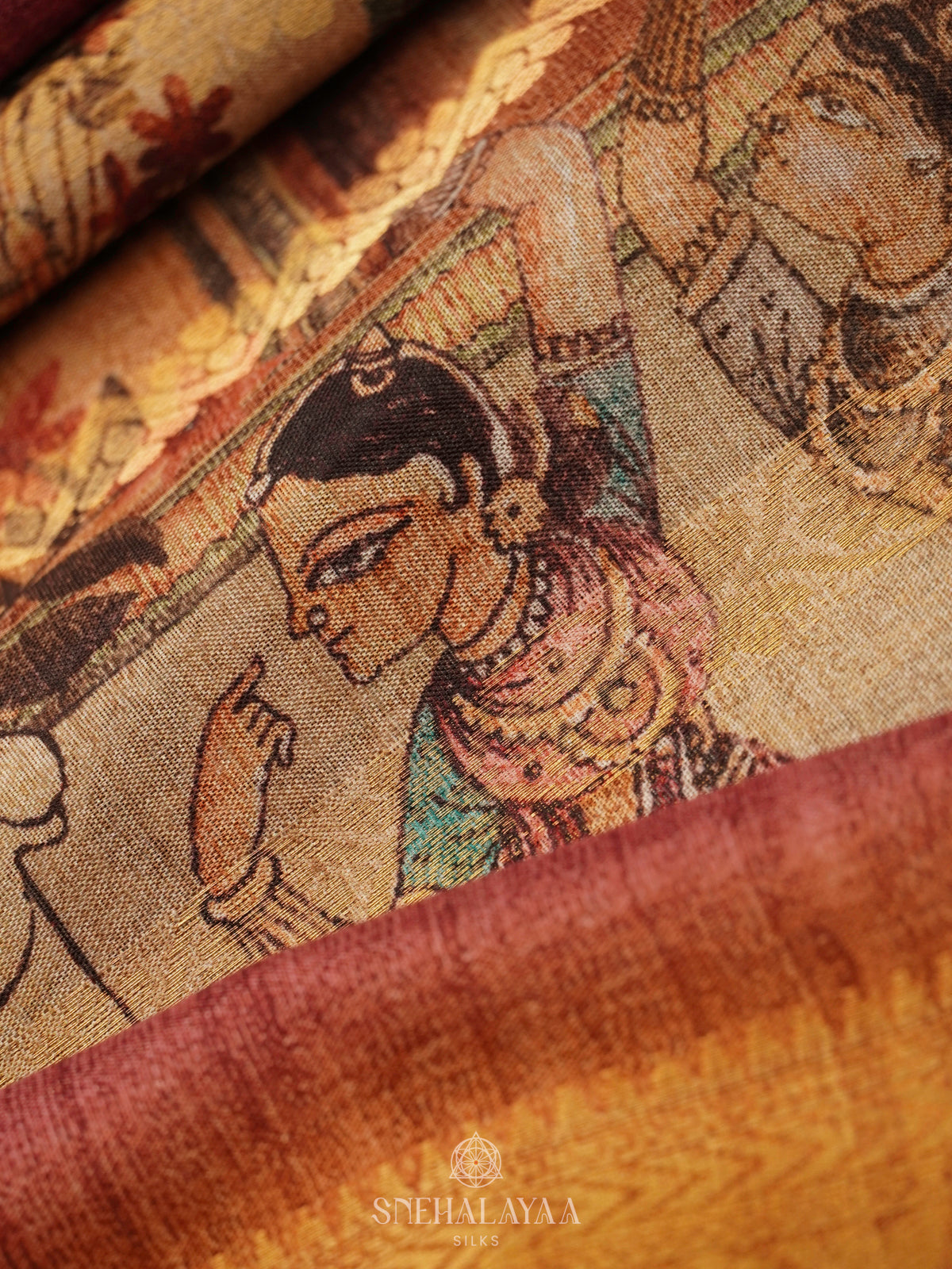 Beige Dola Silk Saree
