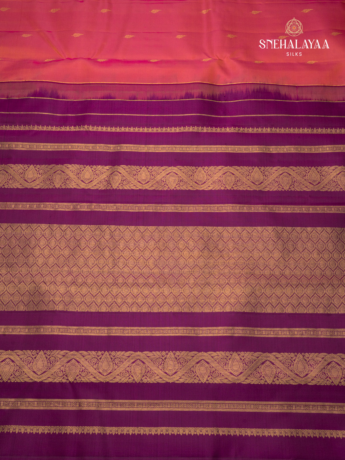 Orange Kanjivaram Silk Saree