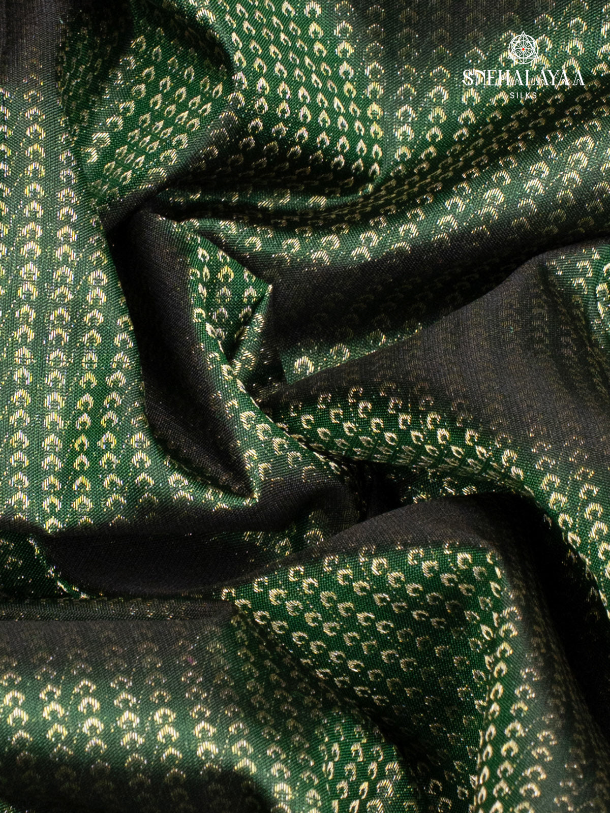 Forest Green Kanjivaram Silk Saree