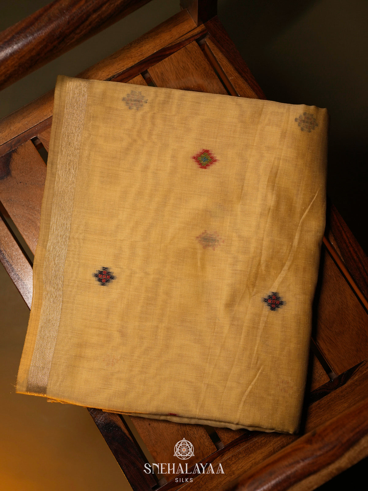 Yellow Munga Cotton Saree