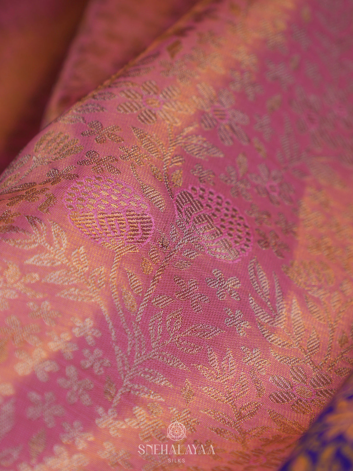 Pink Kanjivaram Silk Saree