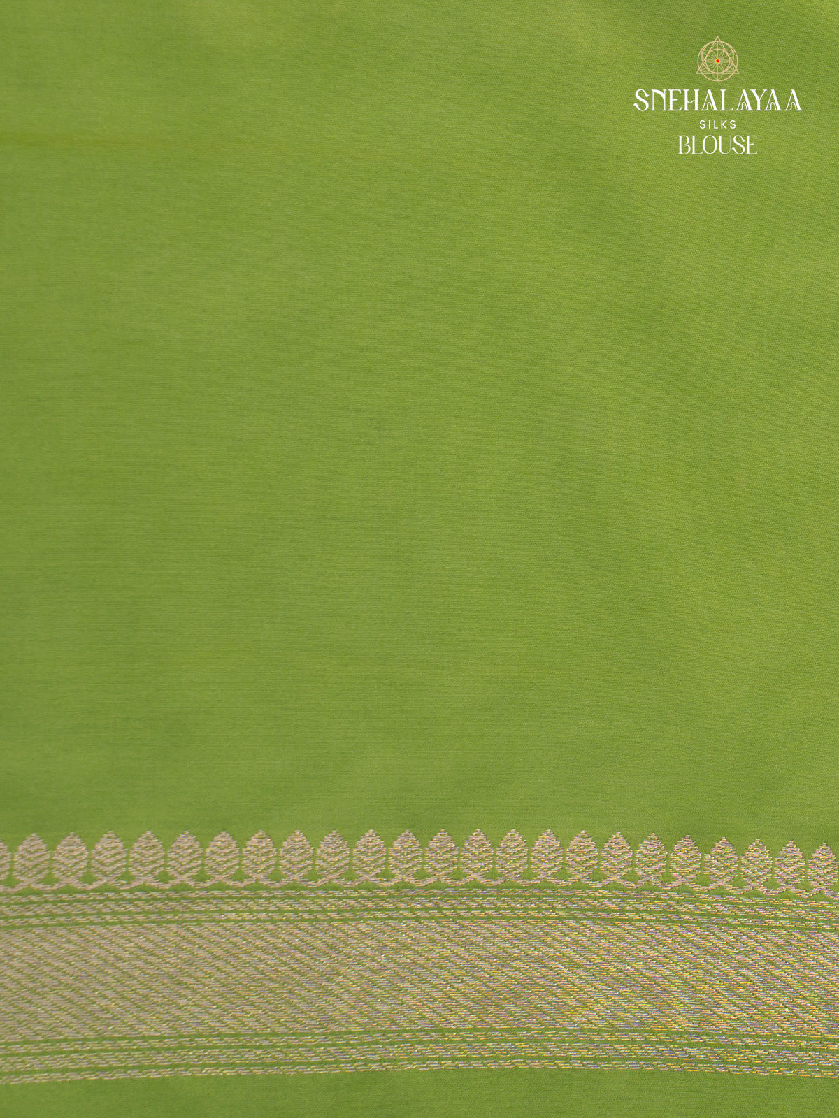 Green Satin Banaras Saree
