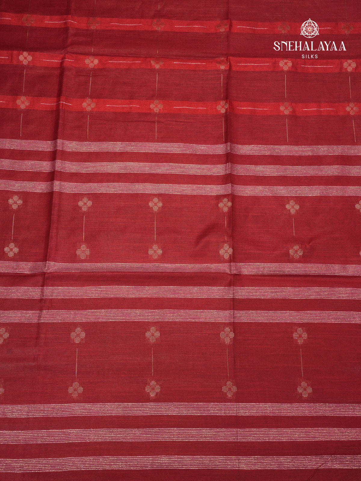 Maroon Bamboo Silk Saree