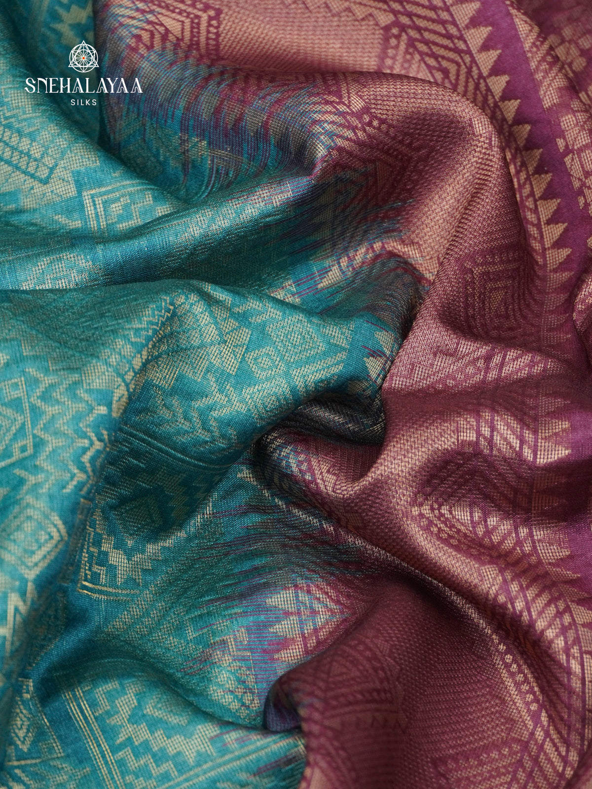 Pale Blue Jute Saree