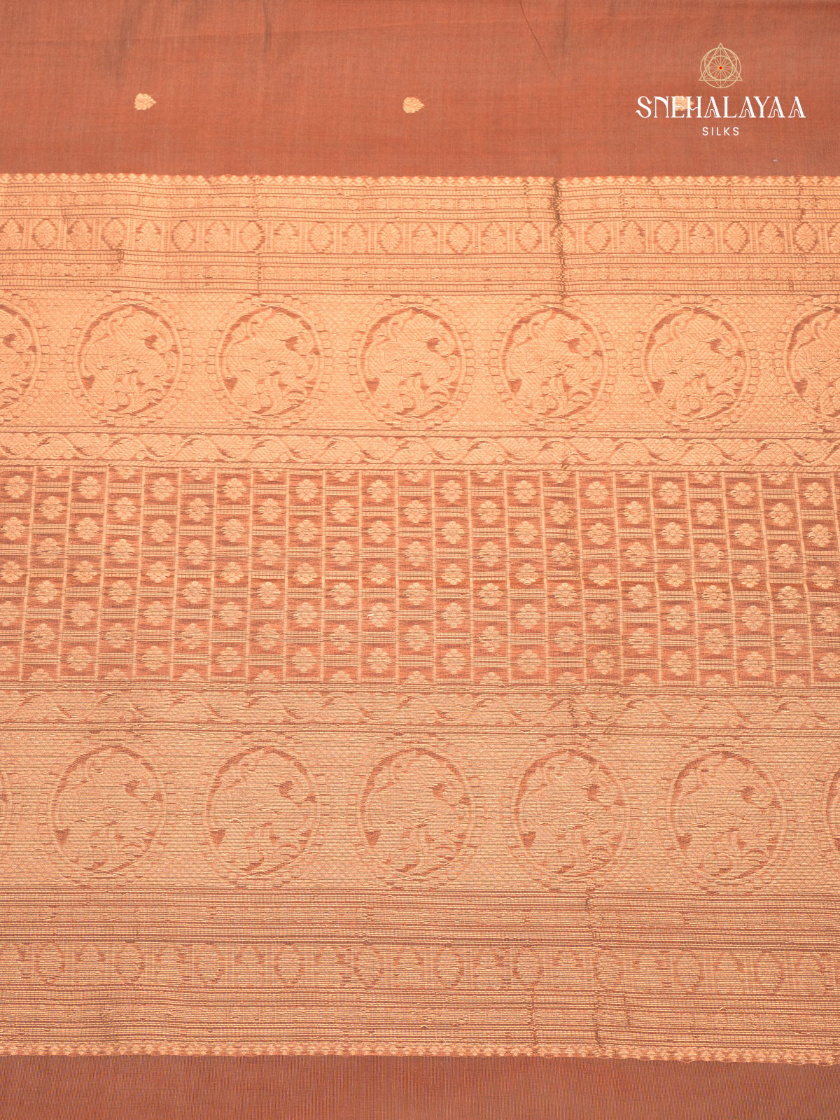 Light Brown Kanchi Silk Cotton Saree