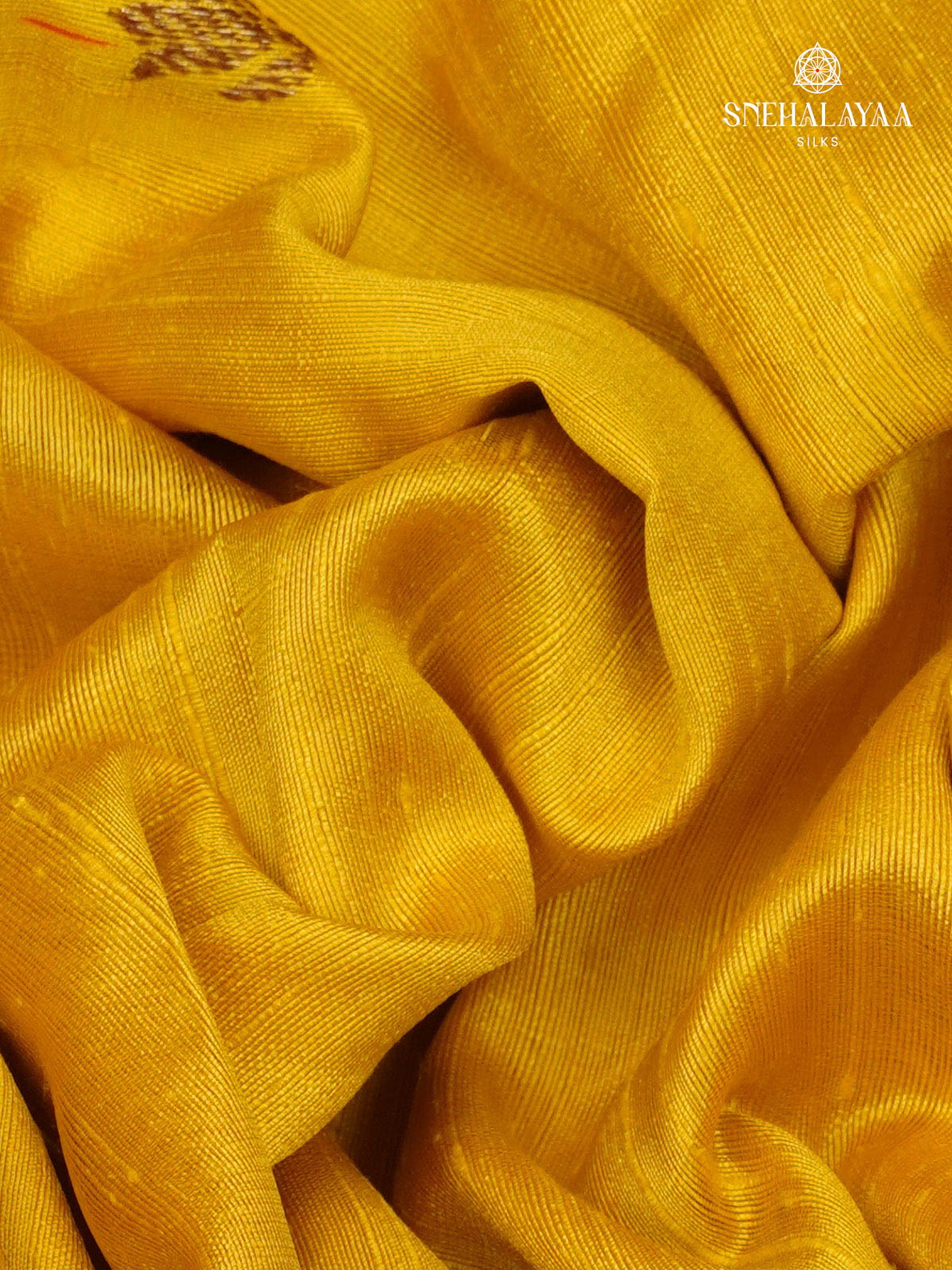 Yellow Banaras Raw Silk Saree