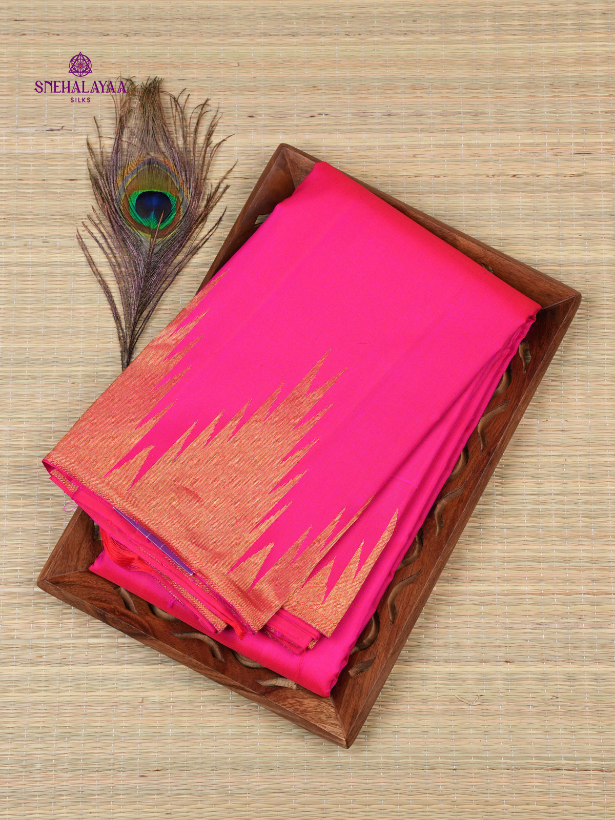 Royal Pink Kanjivaram Silk Saree