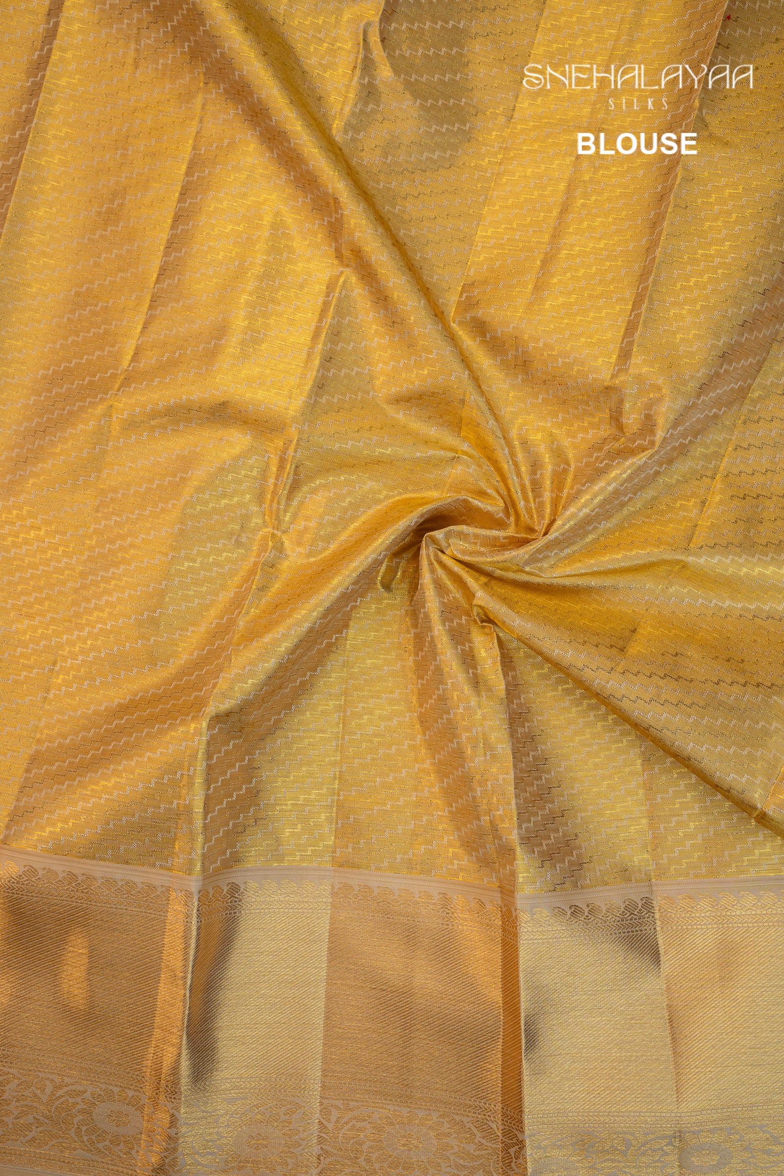 Gold Kancheevaram Tissue Silk Saree