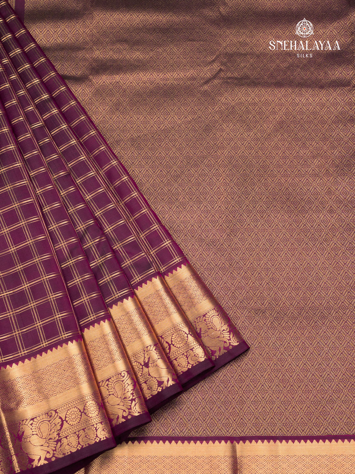 Maroon Kanjivaram Silk Saree