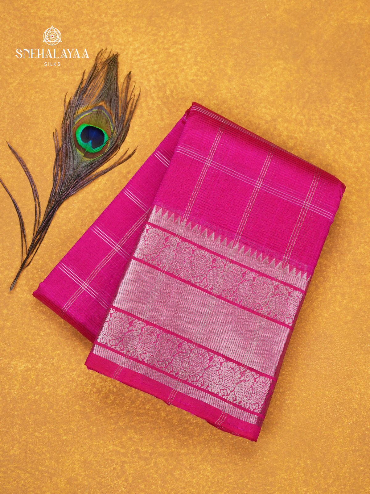 Rani Pink Mangalagiri Silk Cotton Saree