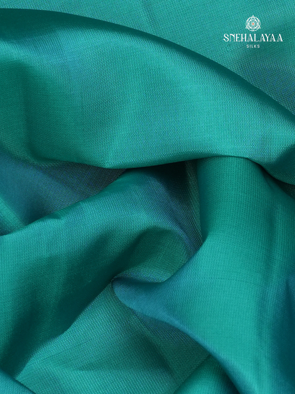 Teal Blue Kanjivaram Soft Silk Saree