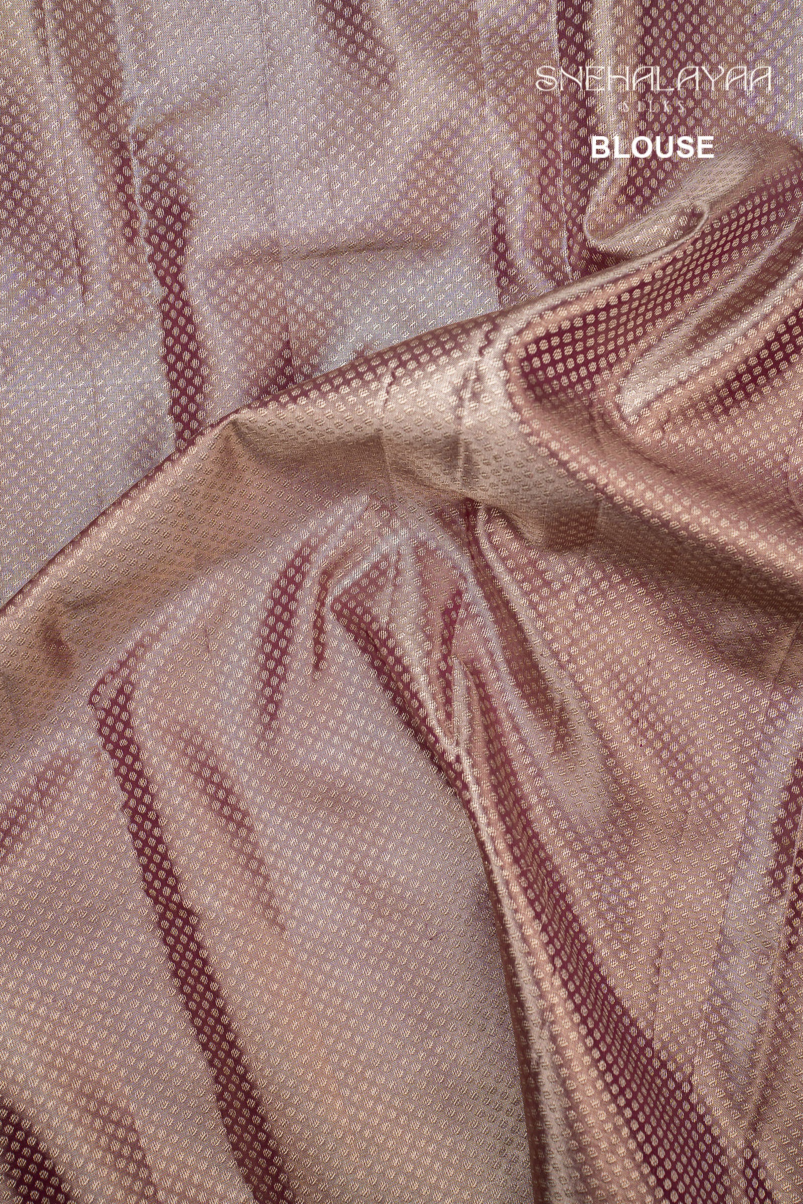 Plum Purple Kancheevaram Tissue Silk Saree