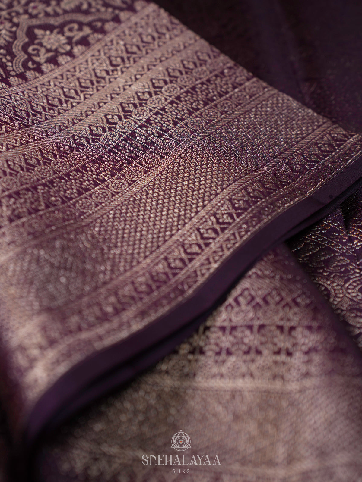 Purple Kanjivaram Silk Saree