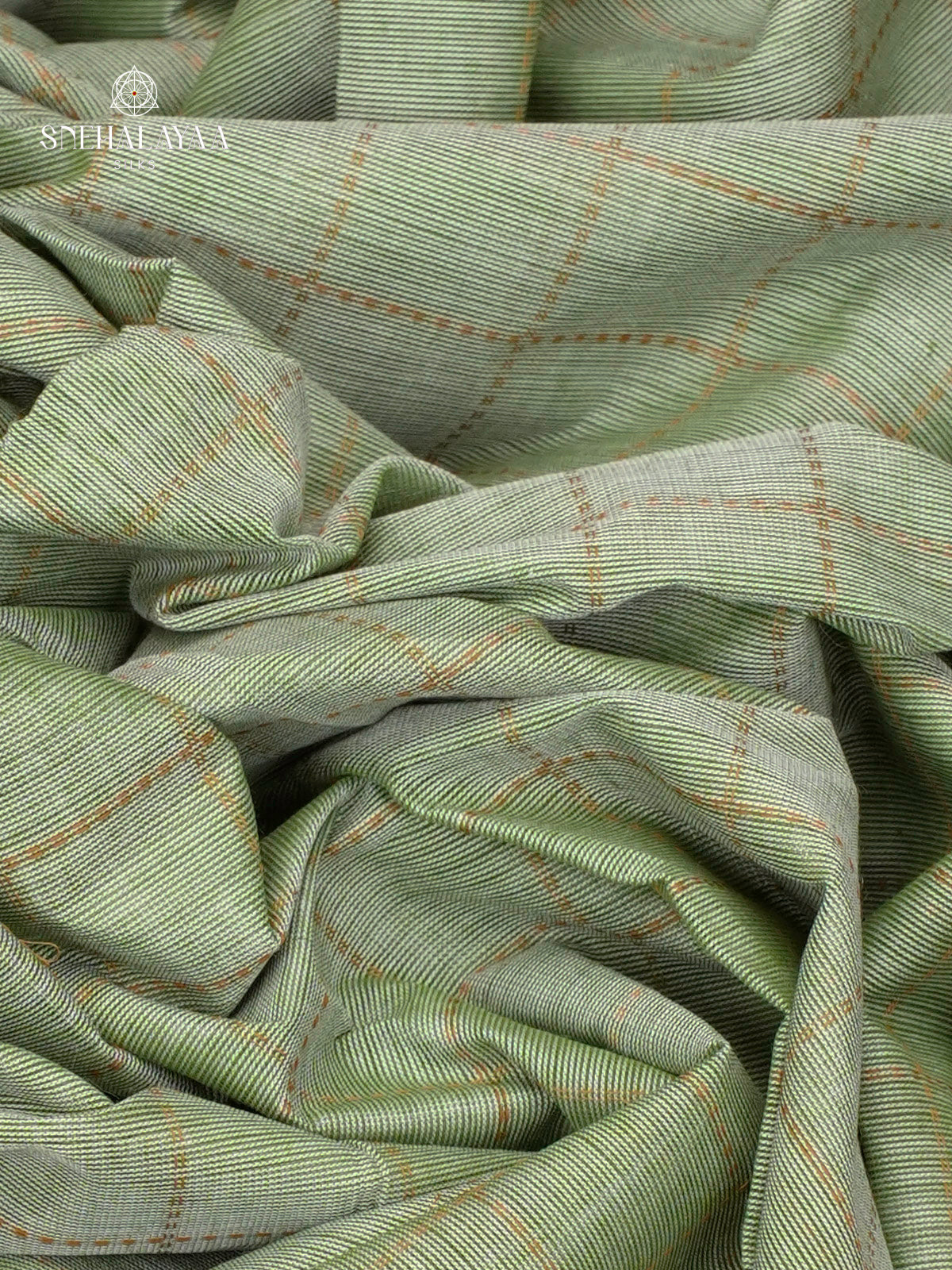 Sage Green Chettinad Cotton Saree