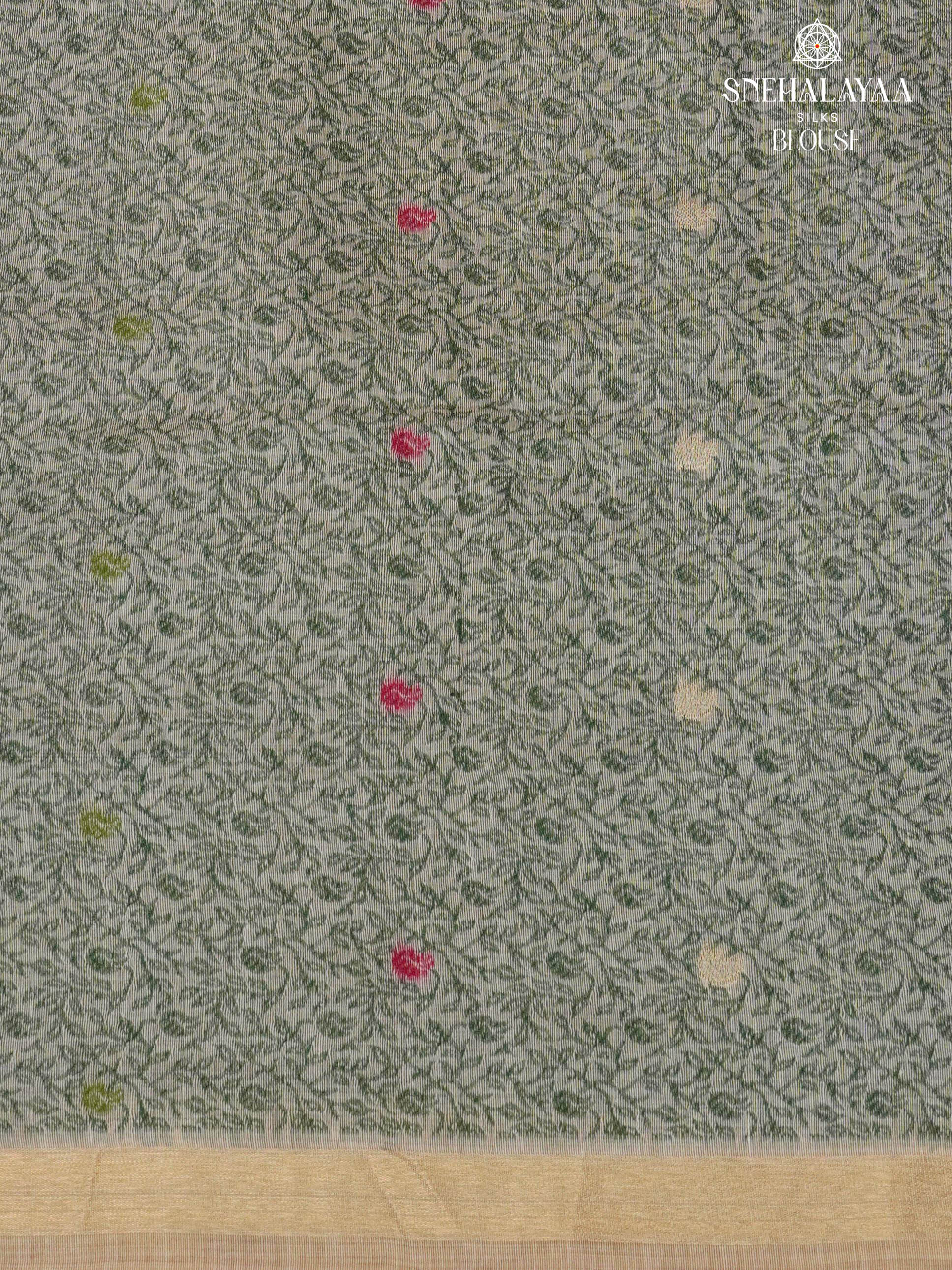 Beige Munga Cotton Saree