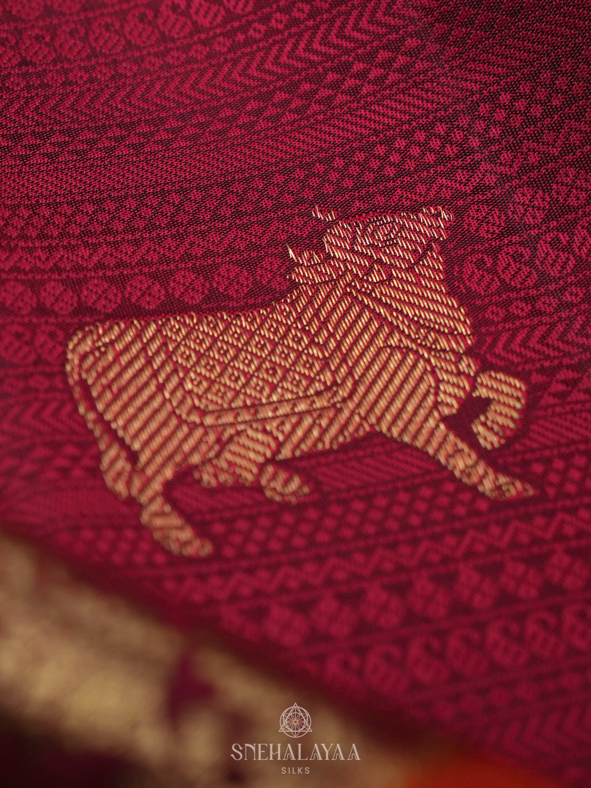 Maroon Kanjivaram Silk Saree