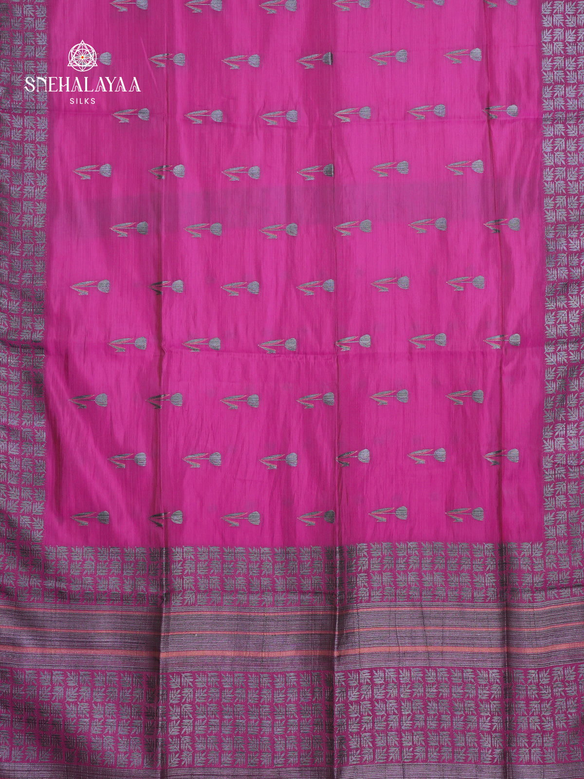 Magenta Dola Silk Saree