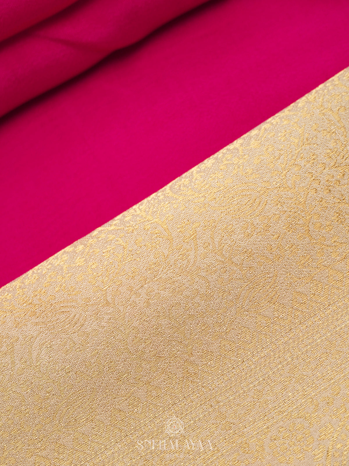 Pink Mysore Silk Saree