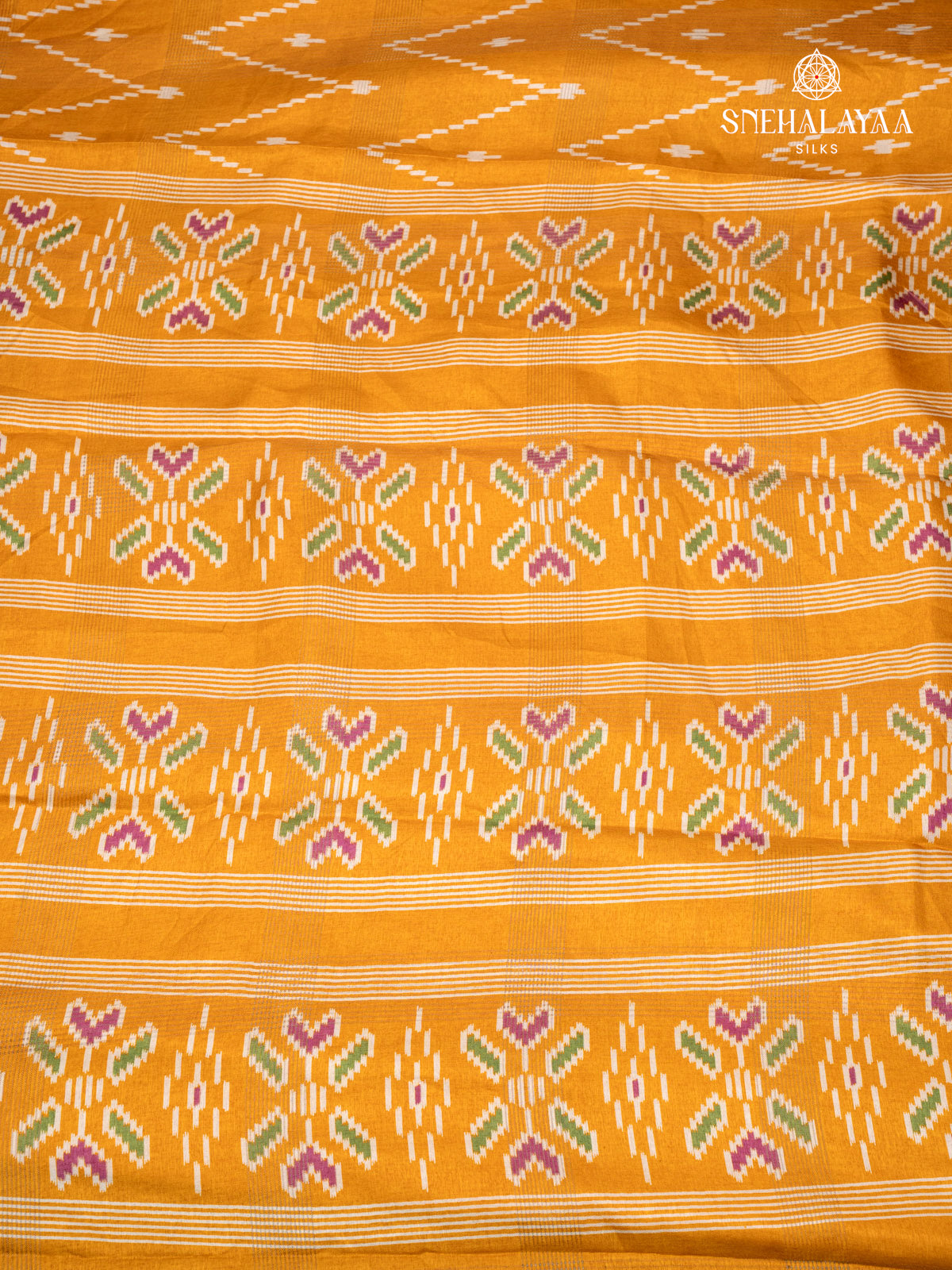 Yellow Dola Silk Saree