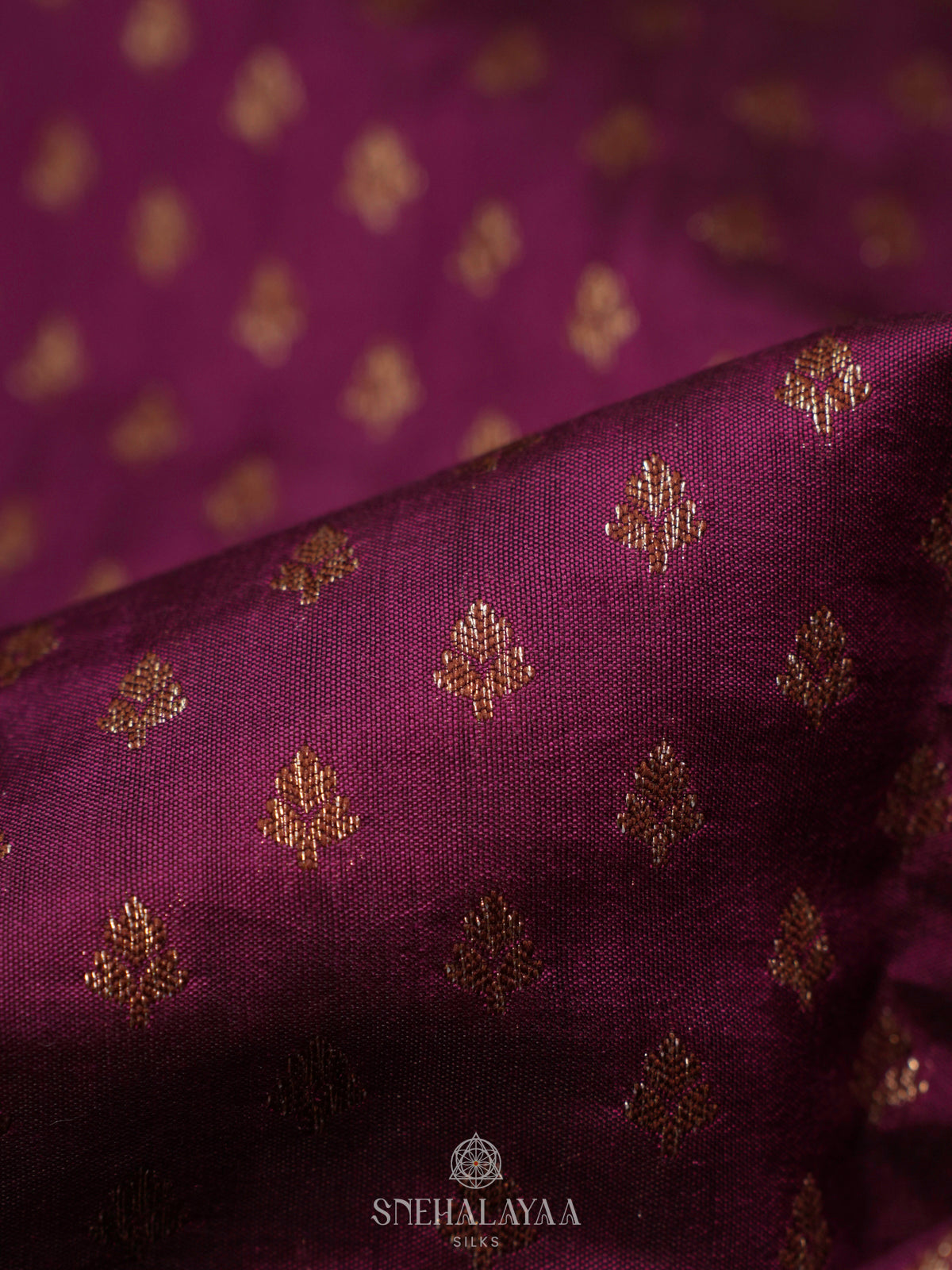 Purple Banaras Raw Silk Saree
