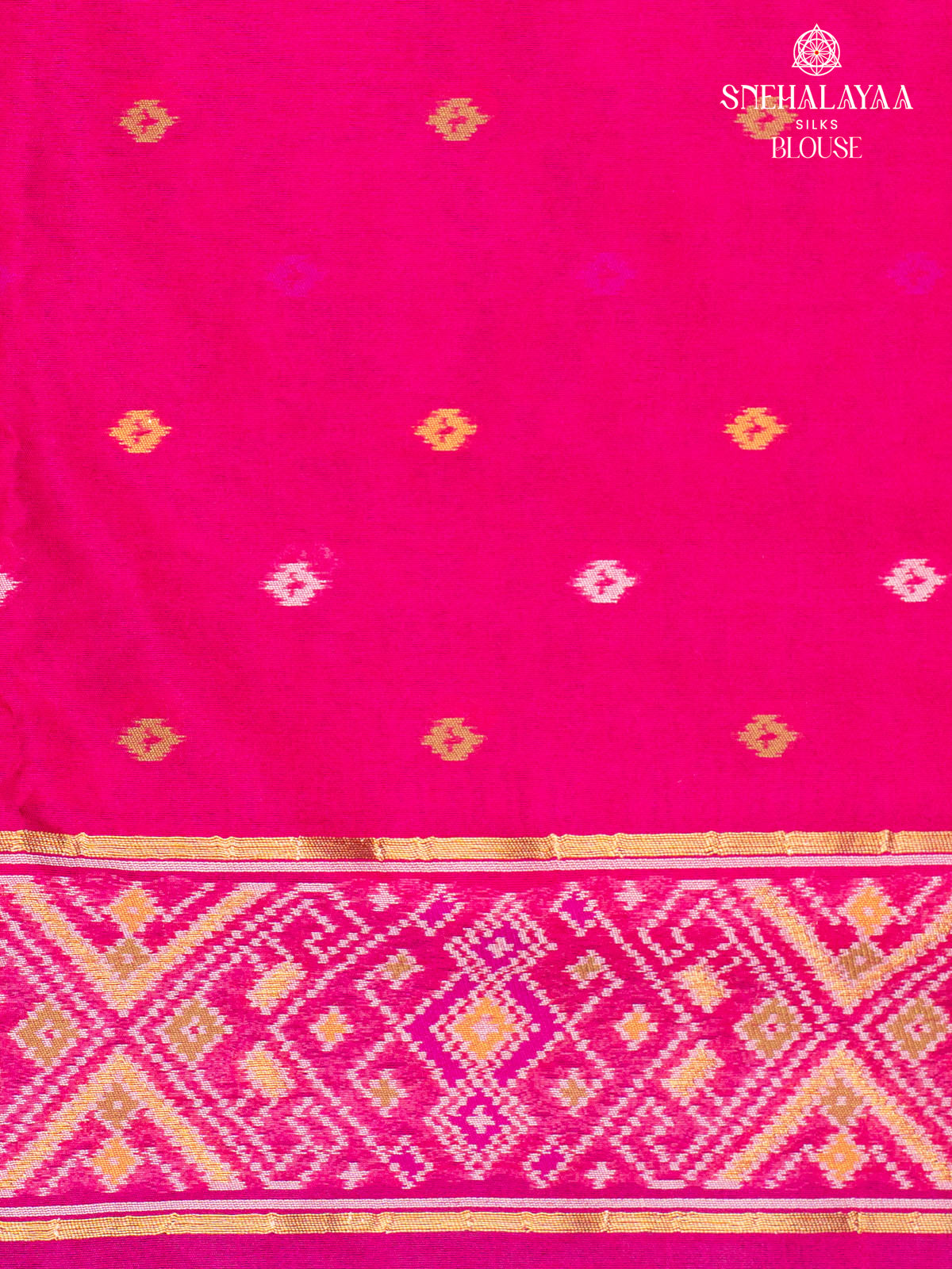 Blue Ikat Silk Saree