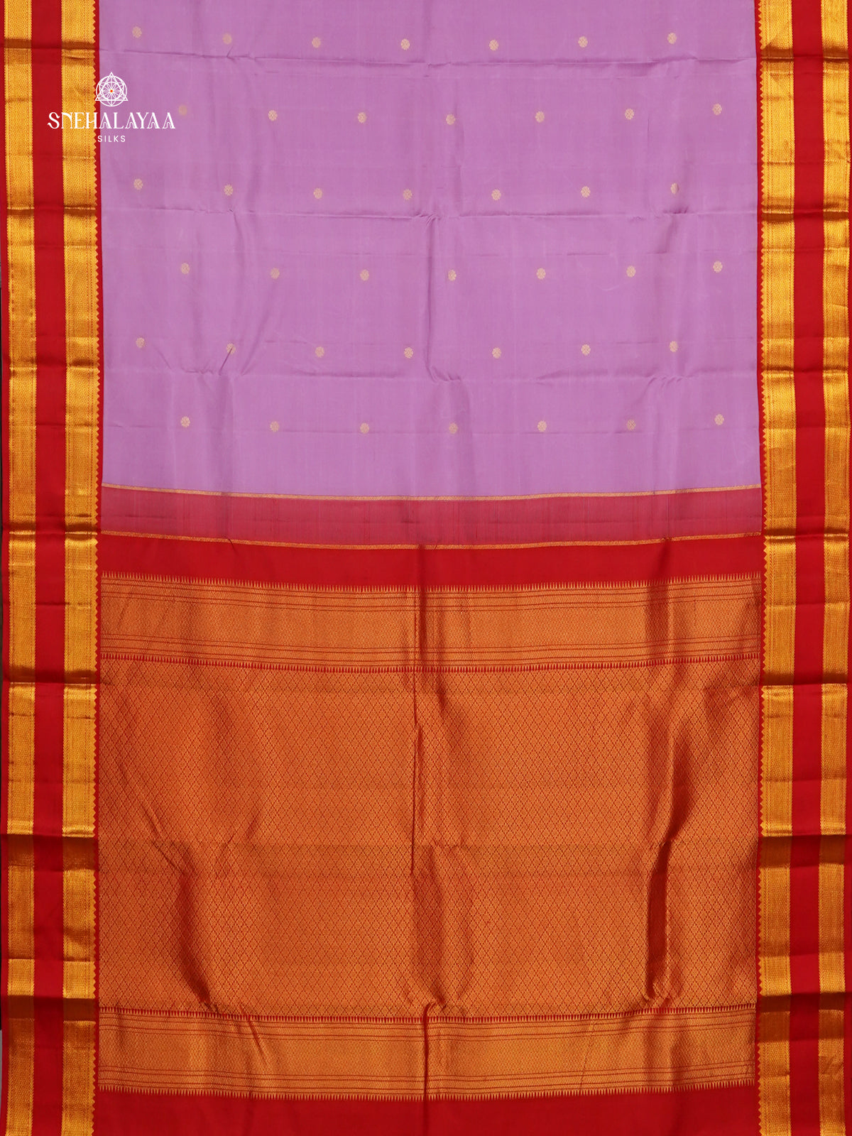 Lavender Kanjivaram Silk Saree