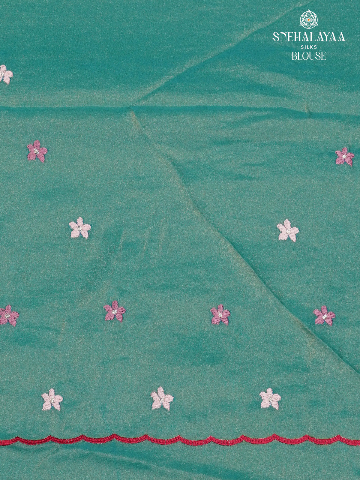 Teal Green Embroidery Designer Saree