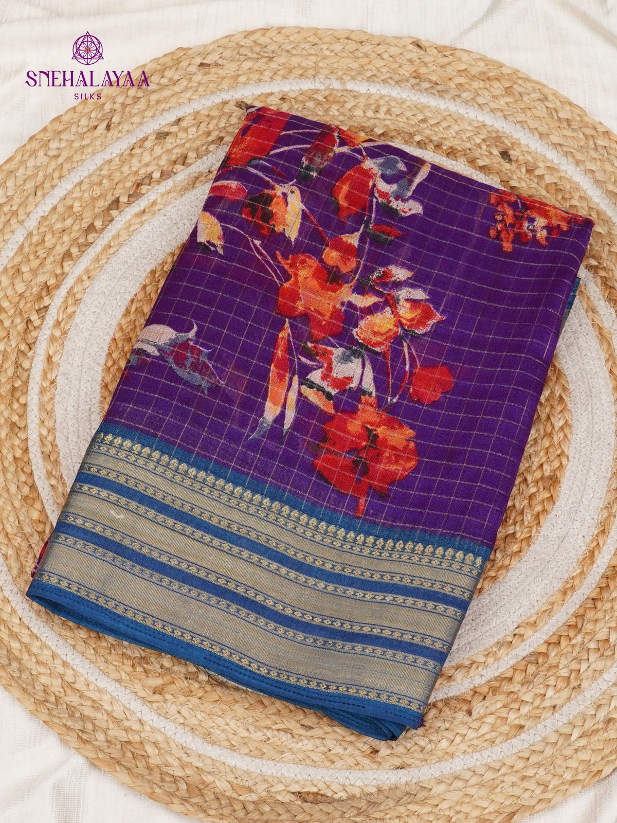 Violet Dola Silk Saree