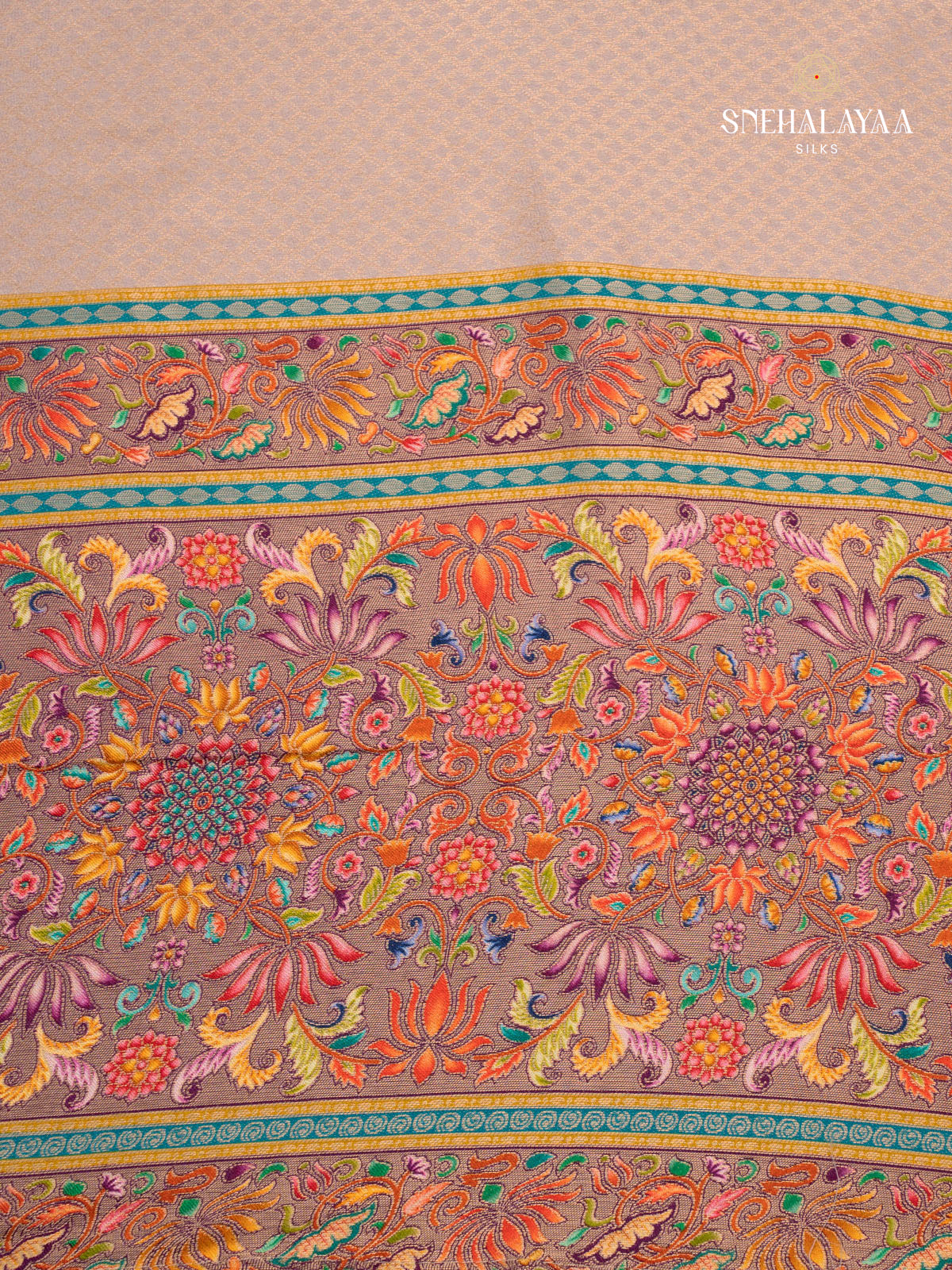 Light Pink Banaras Silk Saree