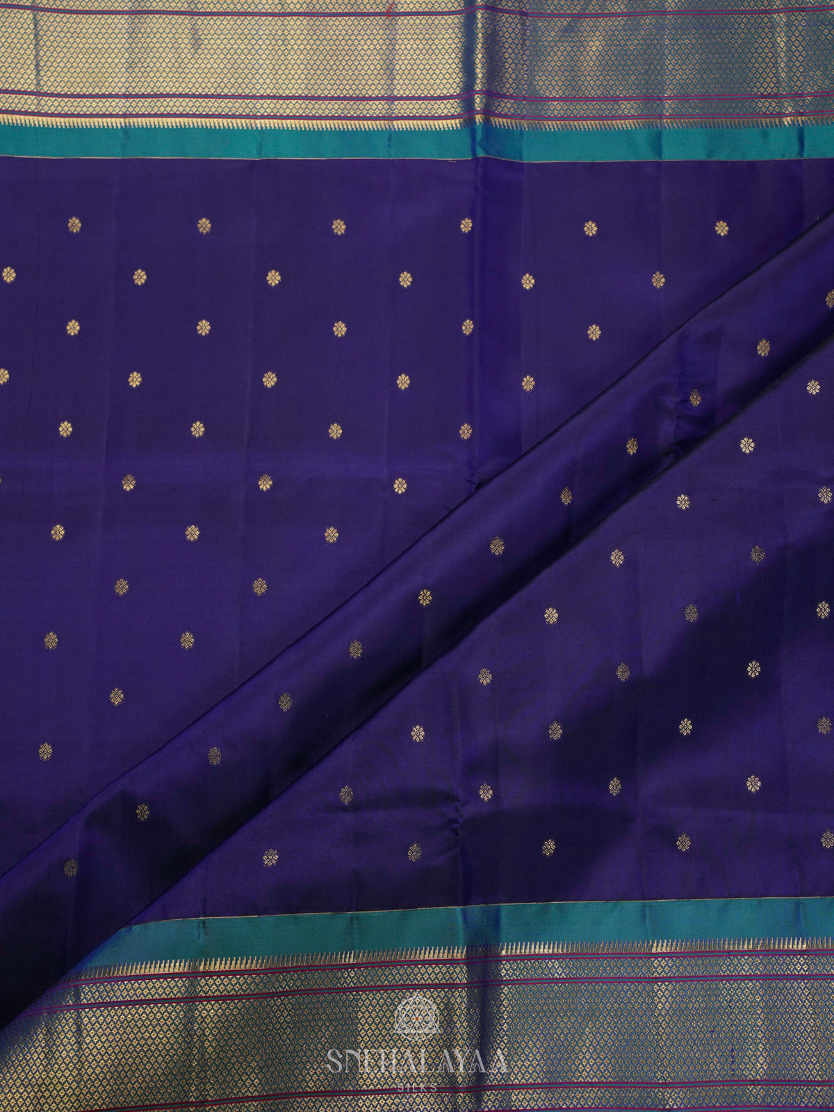 Royal Blue Kanjivaram Silk Saree
