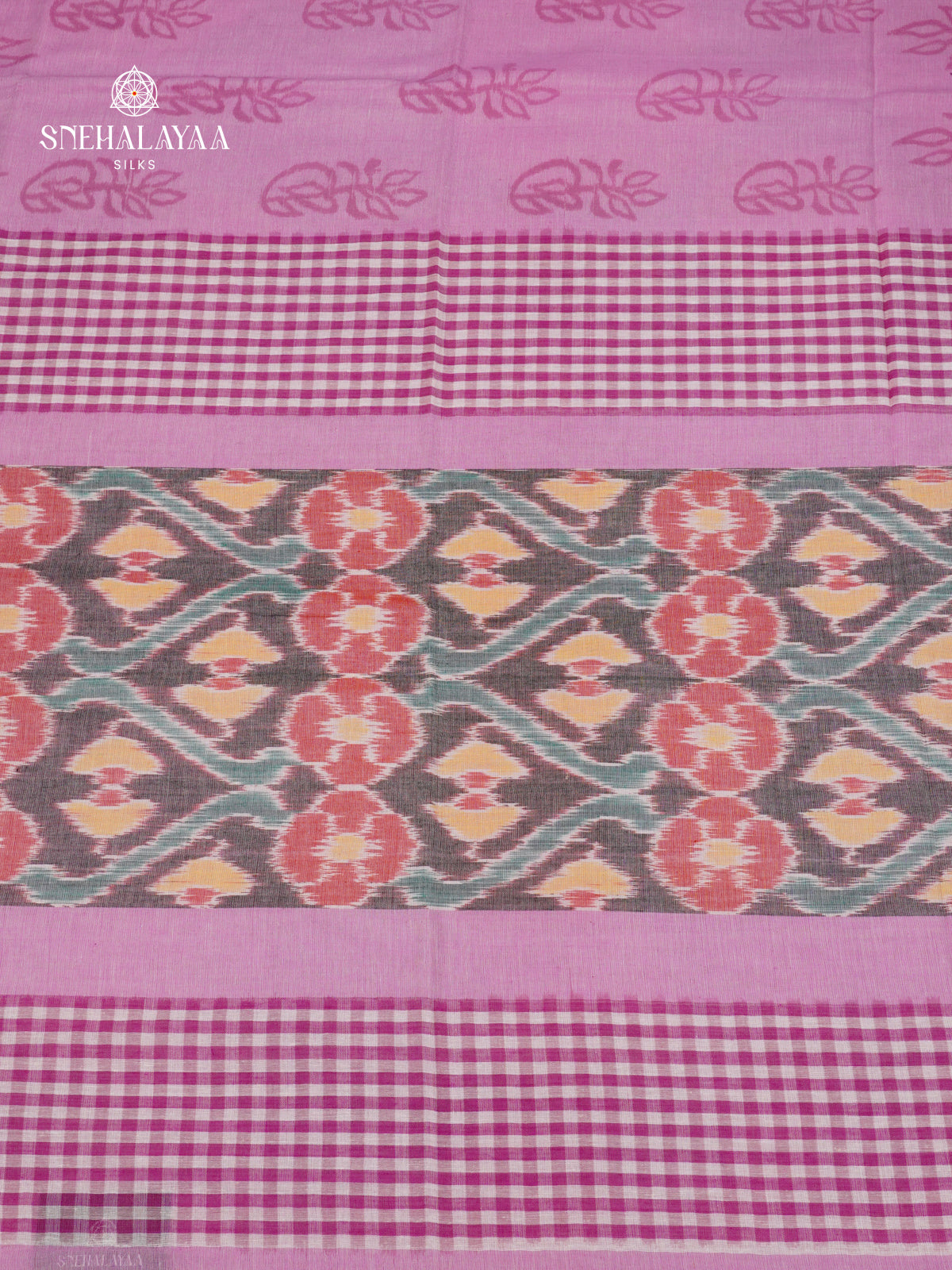 Purple Sambalpuri Cotton Saree