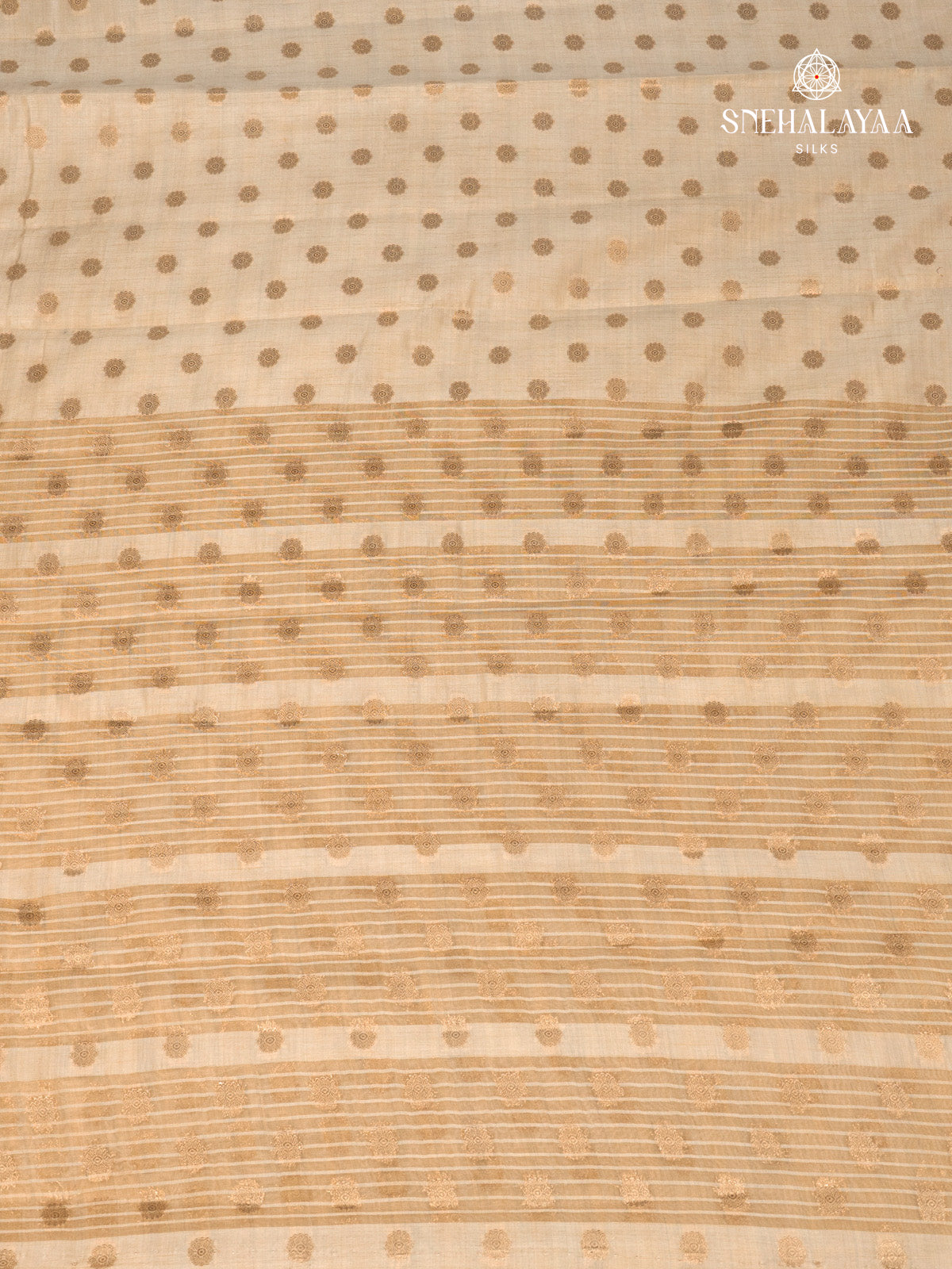 Beige Raw Silk Saree