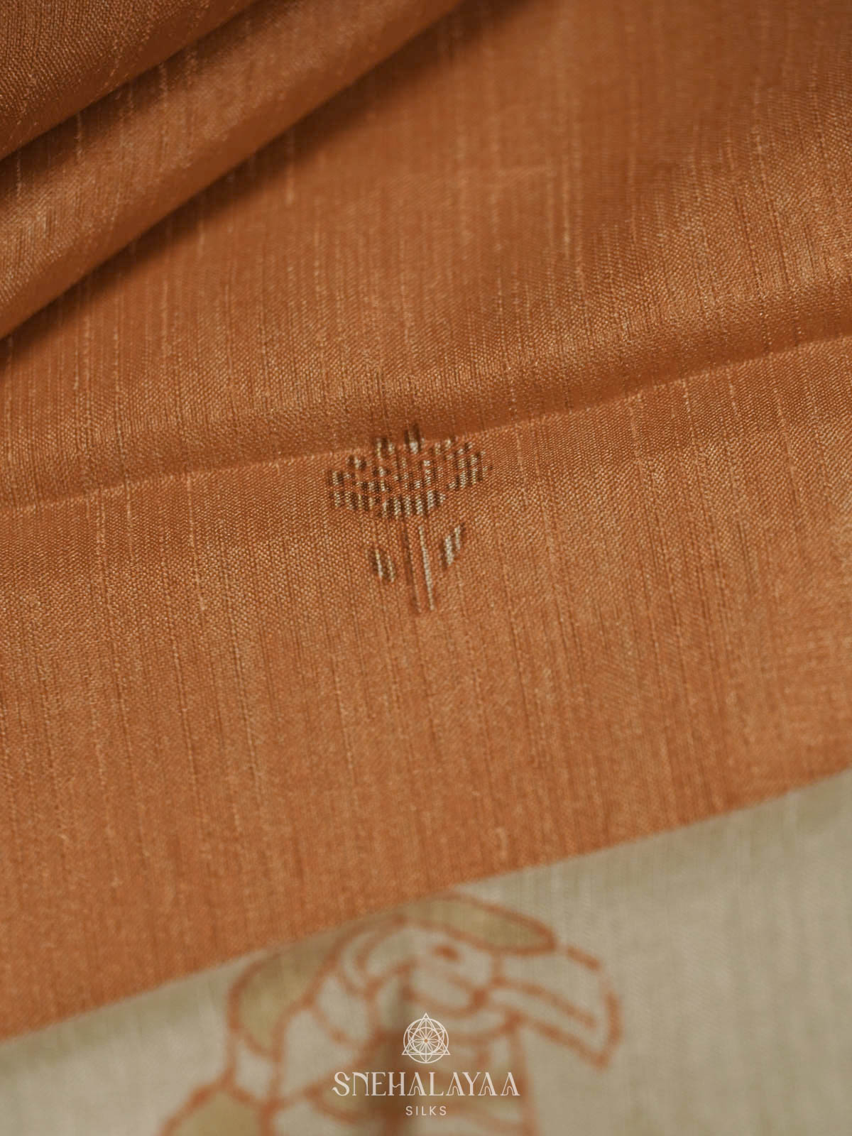 Orange Tussar Saree