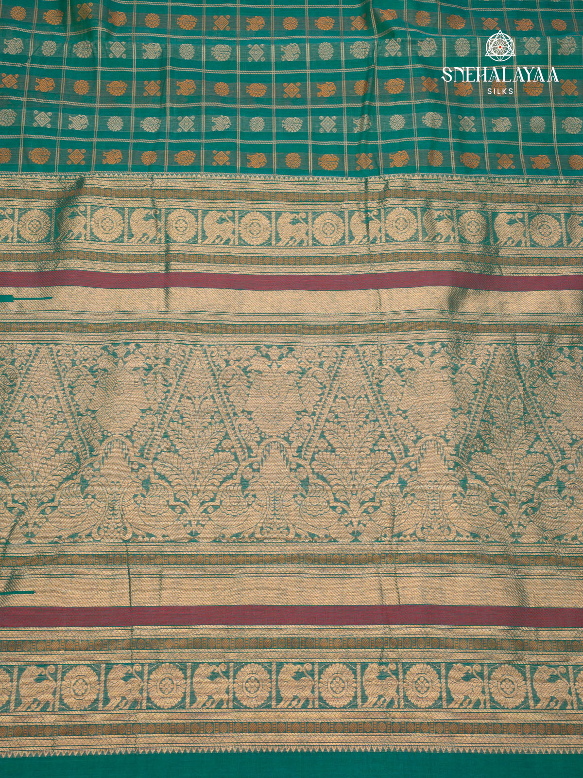 Green Pure Kanchi Cotton Saree