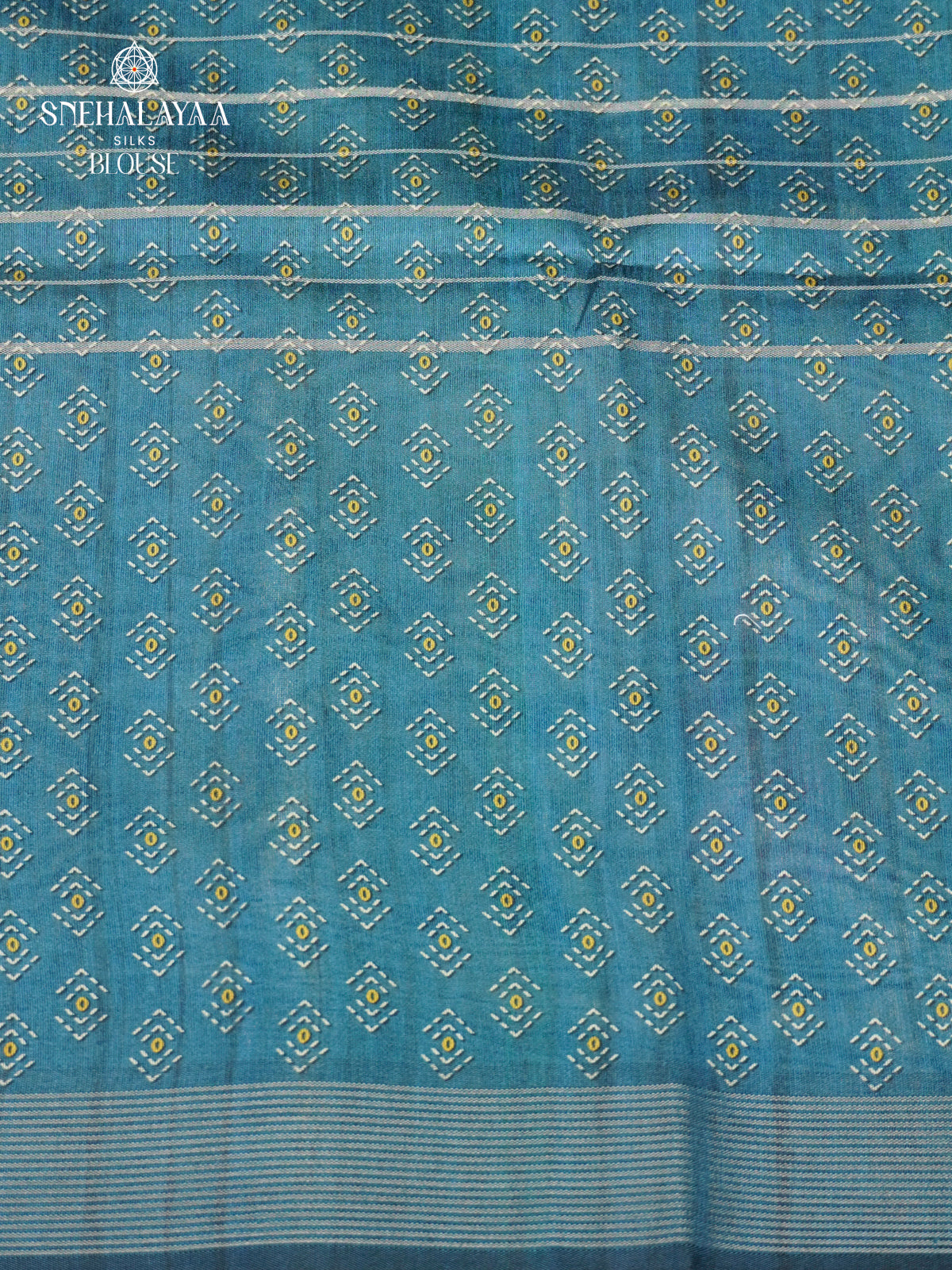 Blue Jute Saree