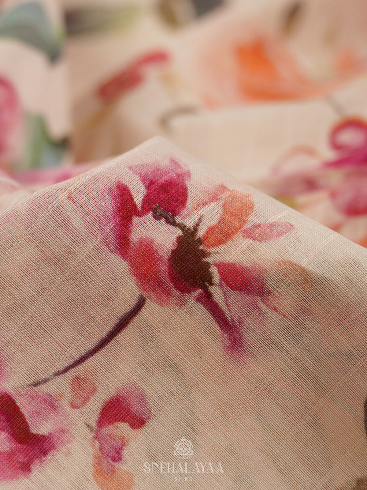 Off White Chanderi Saree