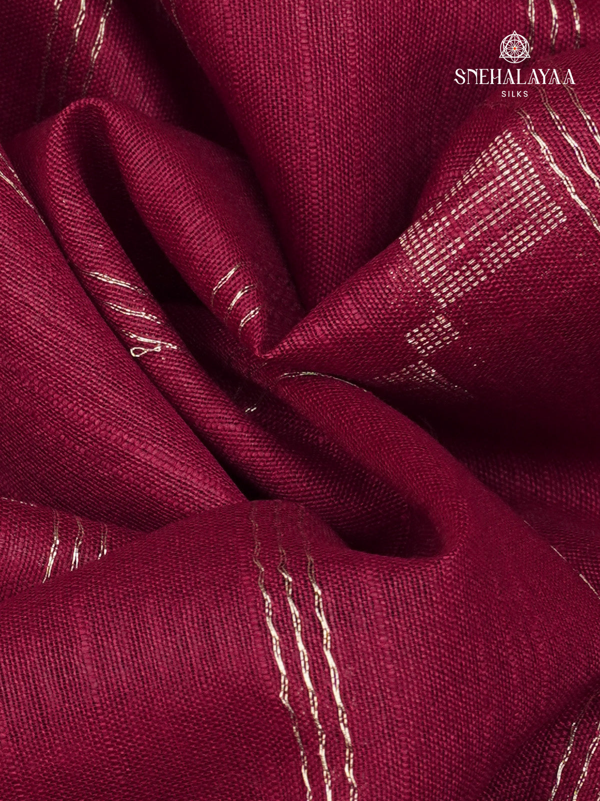 Magenta Bamboo Silk Saree