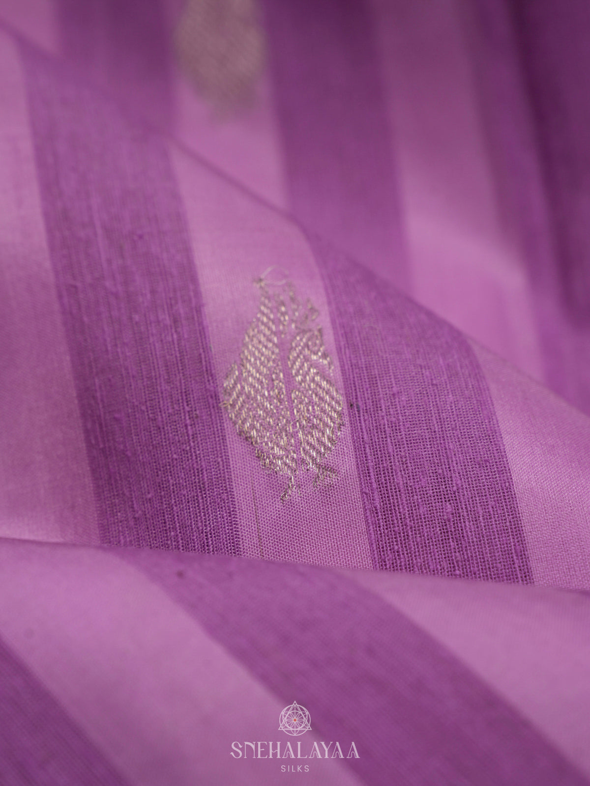 Lavender Kanchi Linen Silk Saree